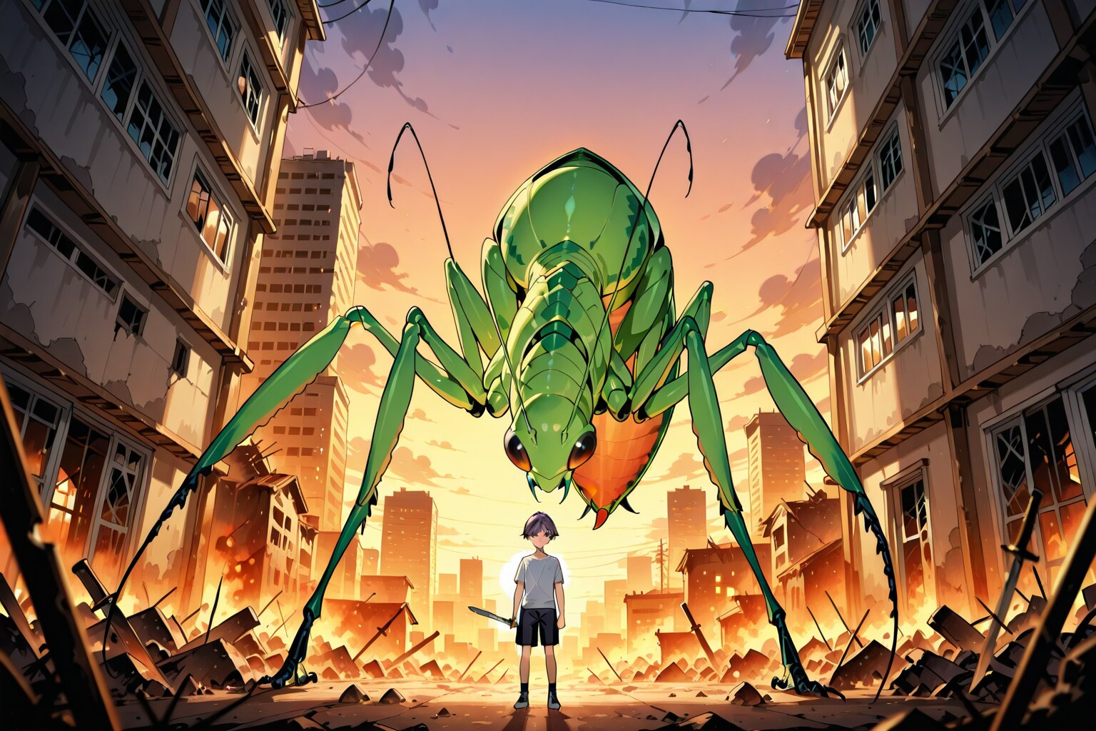 カマキリのモンスター