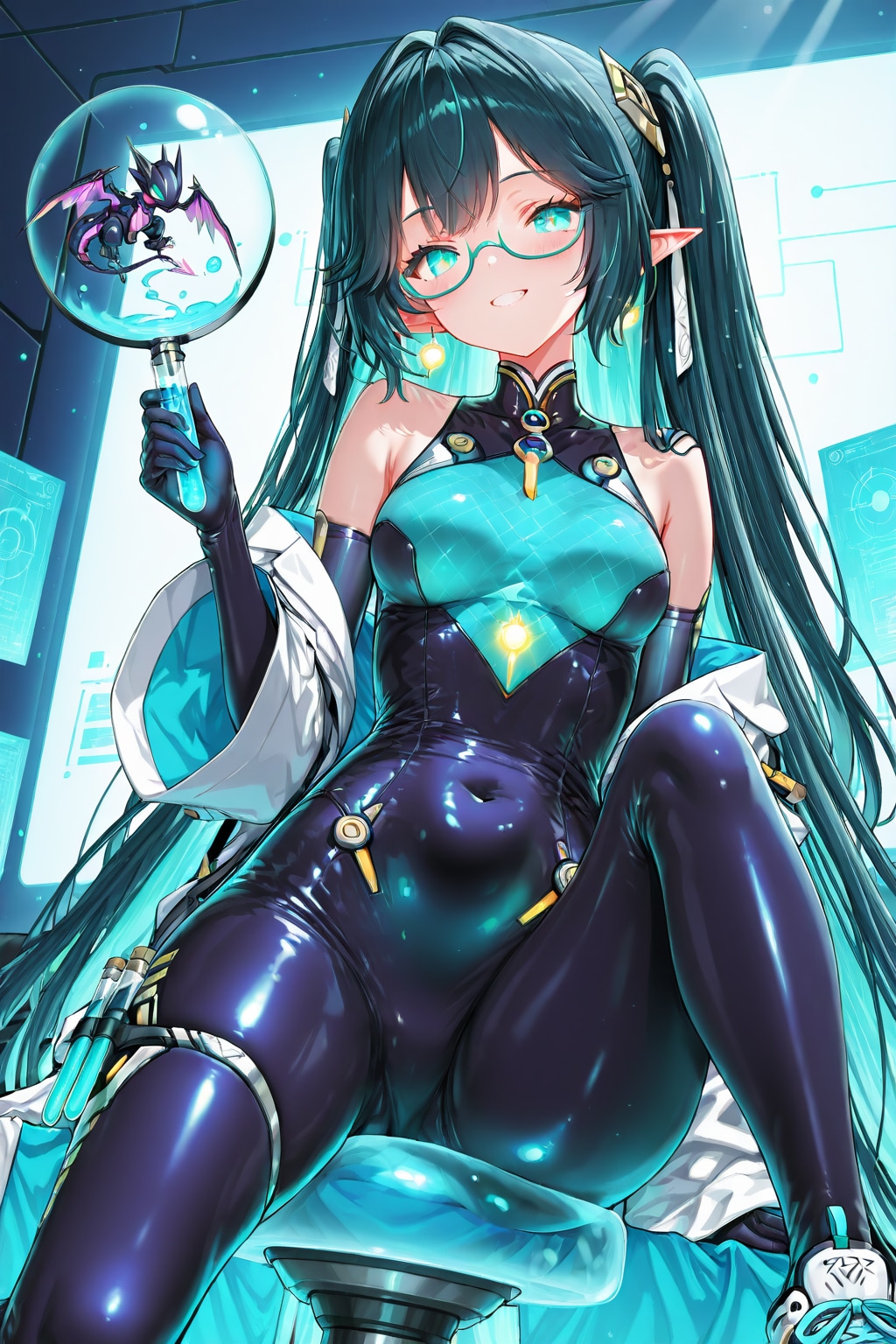 🔬 第23王女 シオン・ドラゴニア：命の調停者 | の人気AIイラスト・グラビア