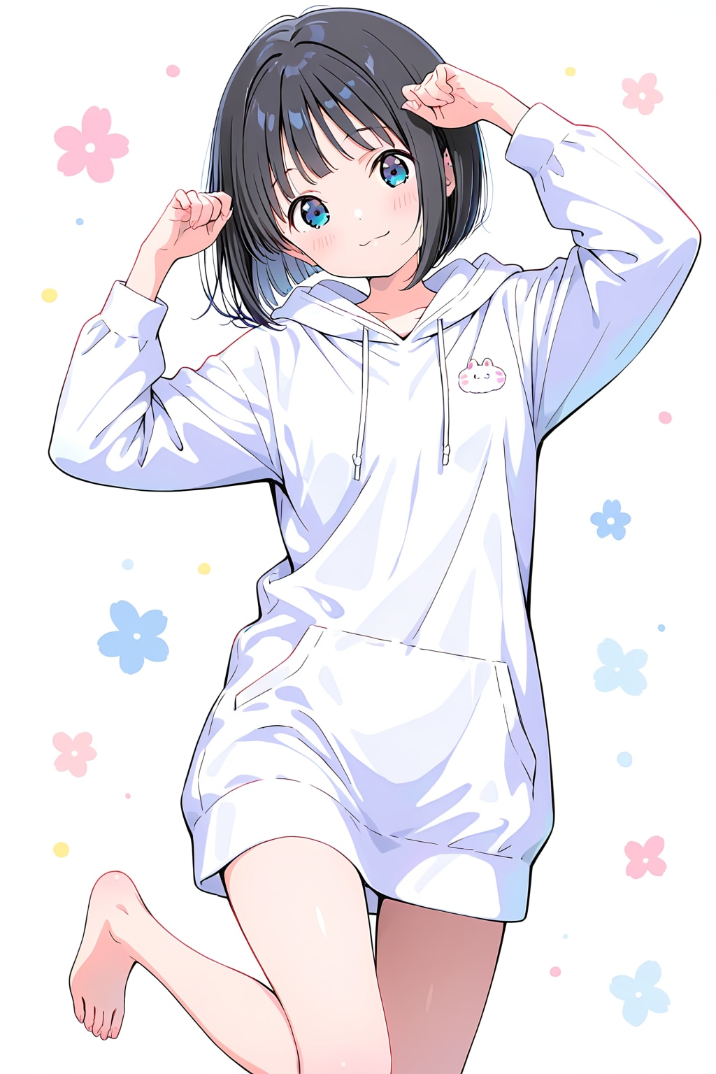 萌えポーズ(HARPY)(水彩タッチ)(7)