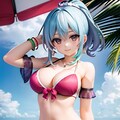 フィギア風、ビキニのお姉さん AOAOKO ７ 6枚目