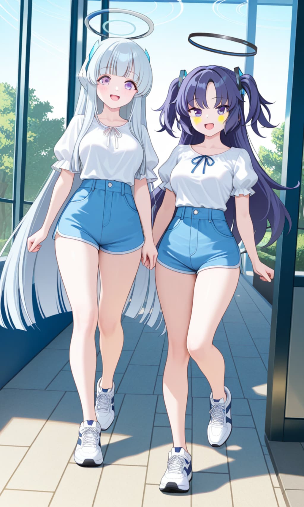 ユウカとノア　夏私服　ショートパンツ2