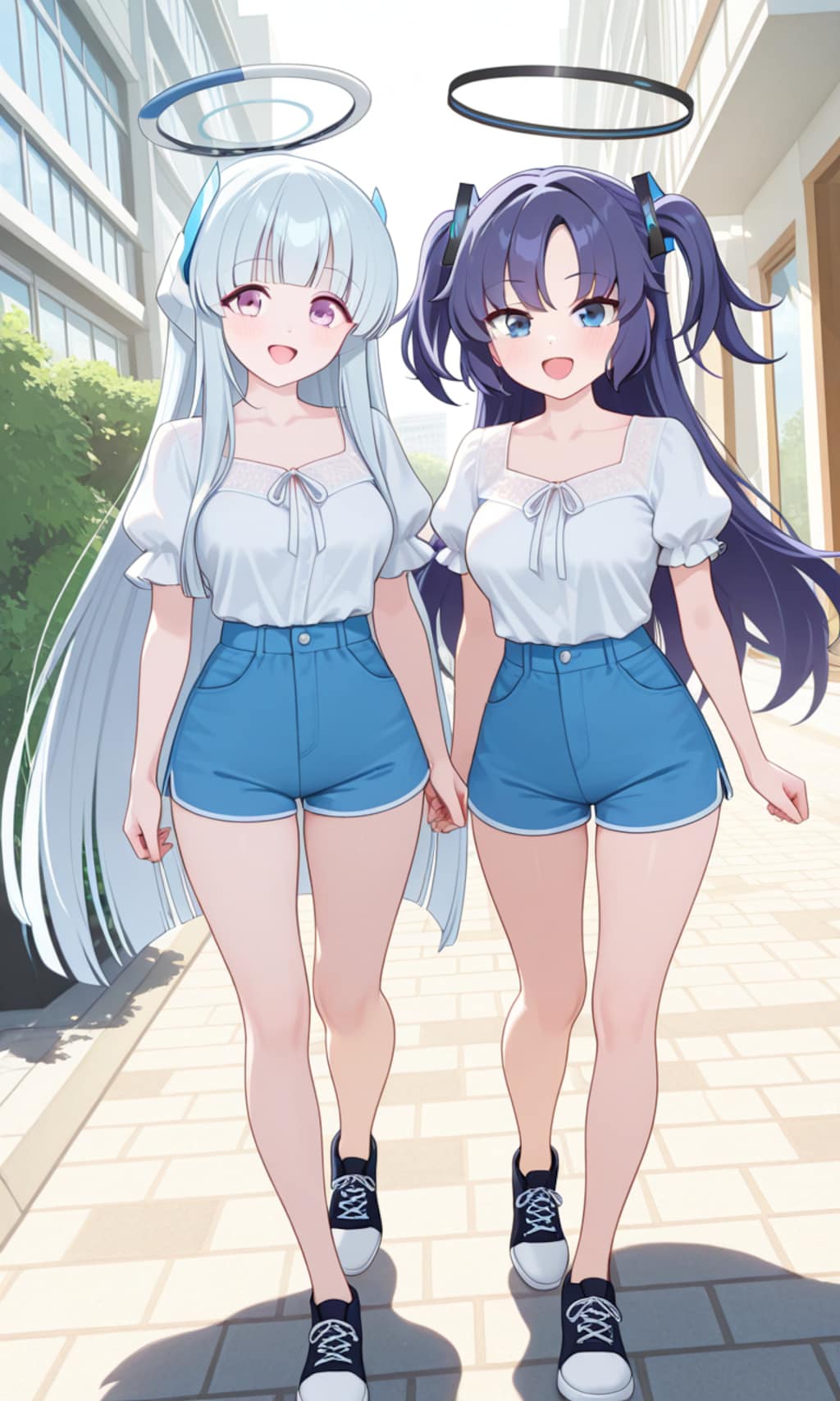 ユウカとノア　夏私服　ショートパンツ2