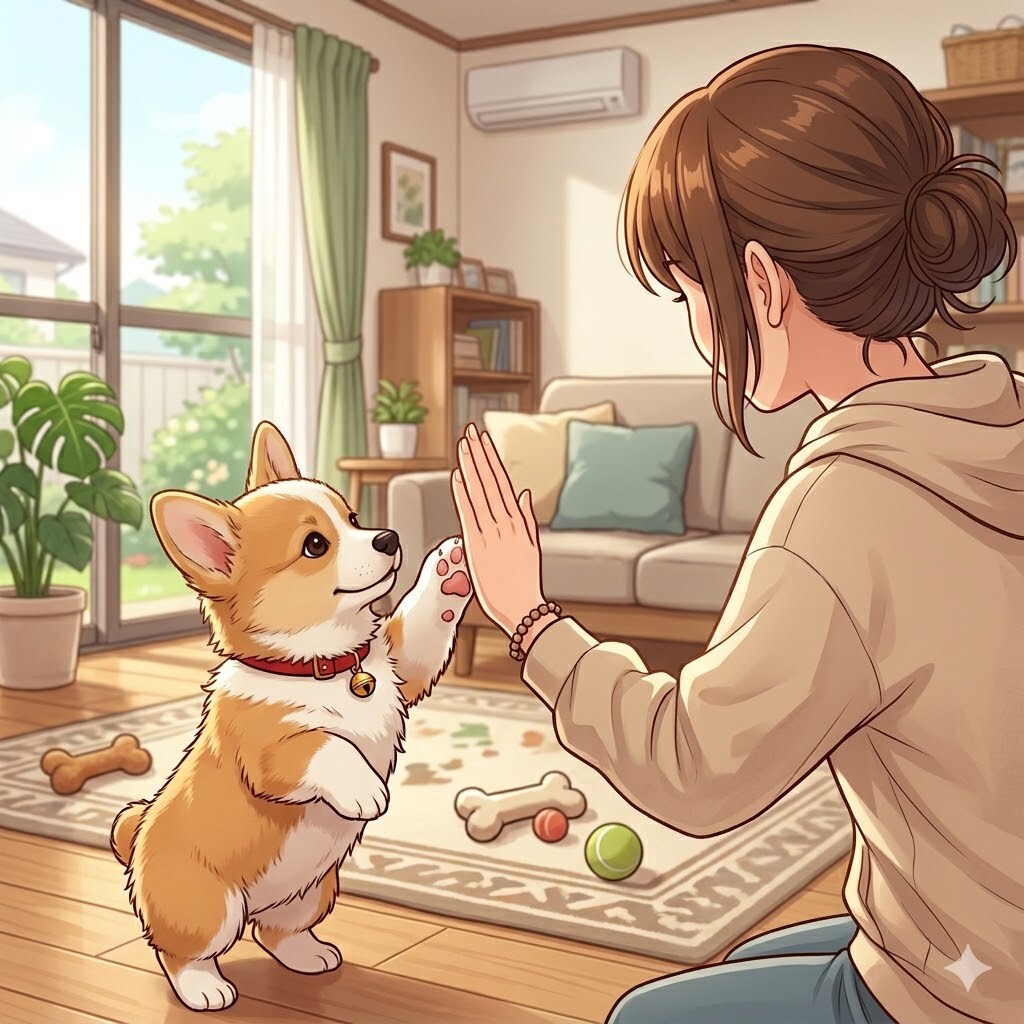 コギたんとハイタッチ！