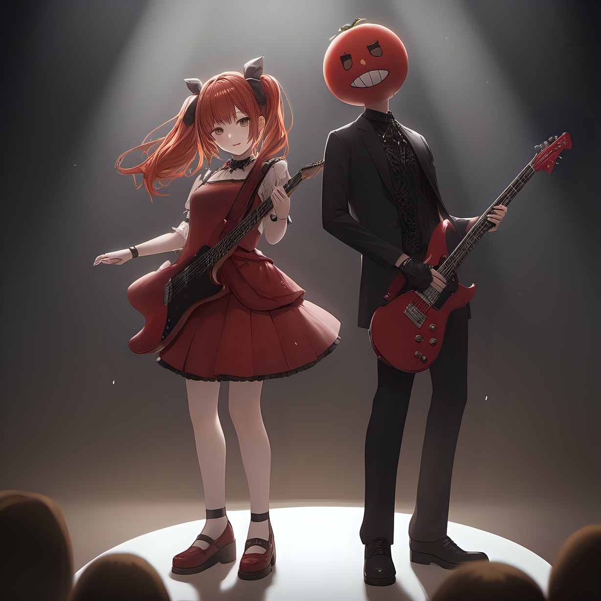 トマトマンと少女 | の人気AIイラスト・グラビア