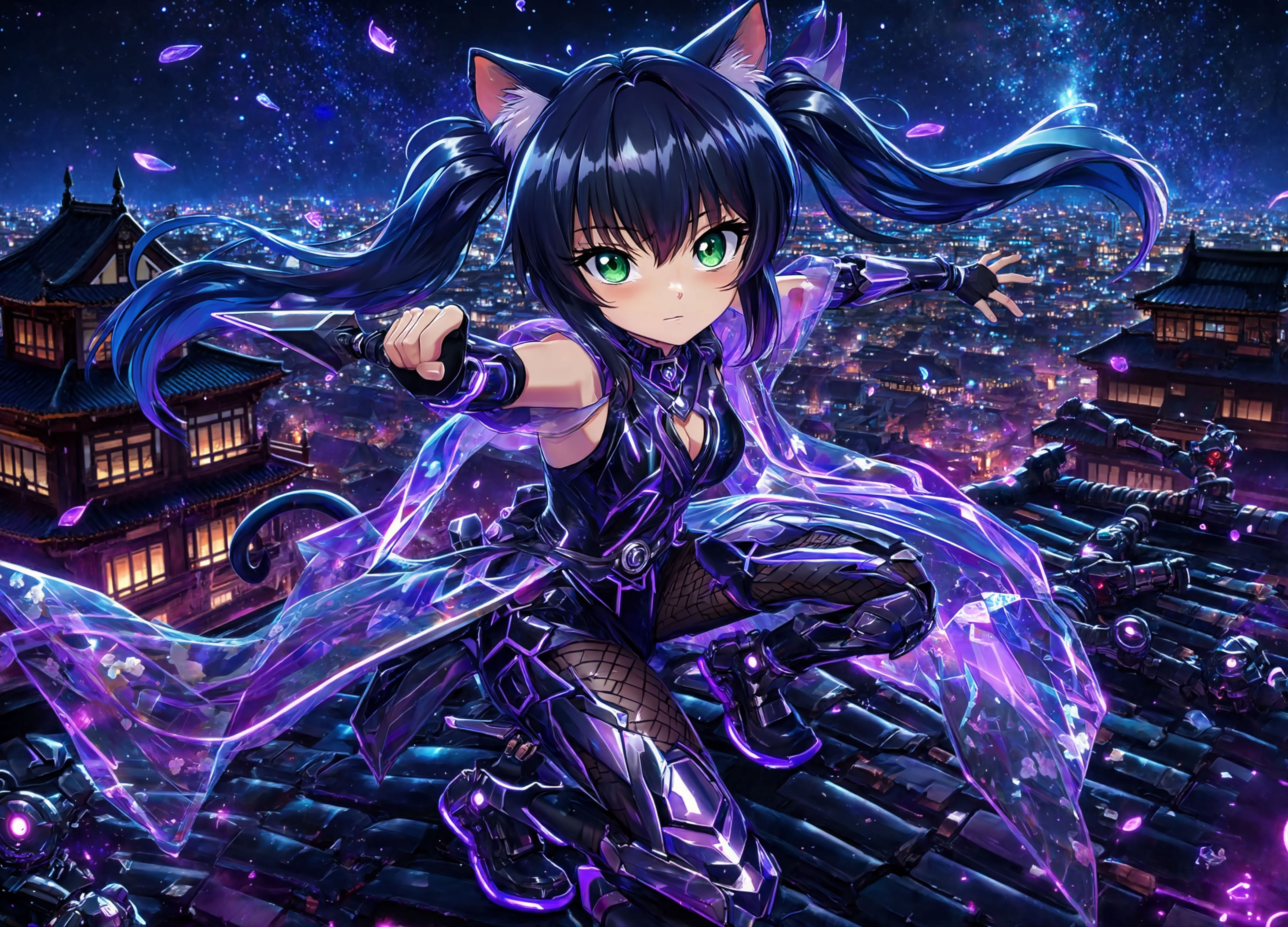 黒ツイにゃん