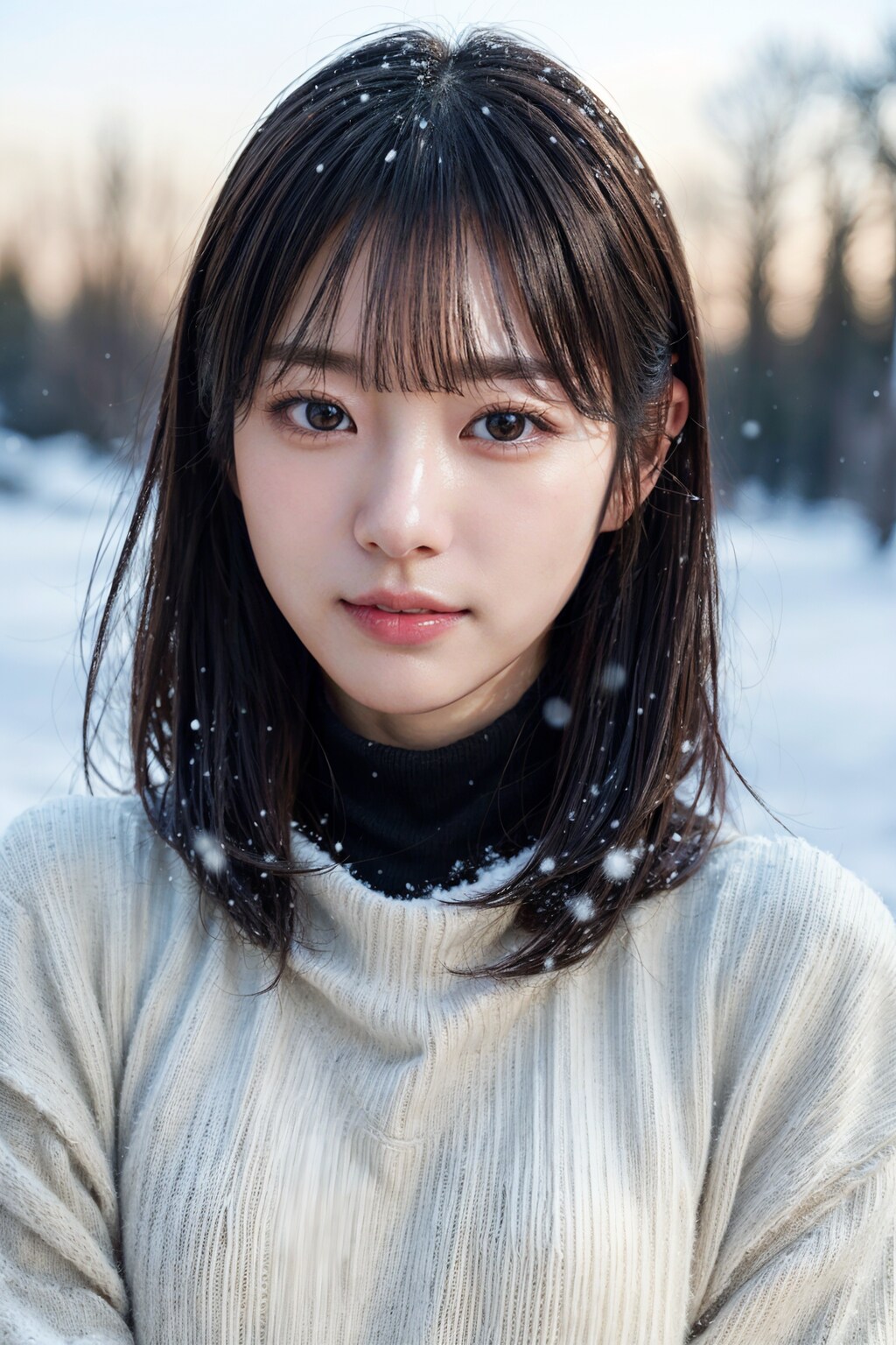 雪ポートレート 1/8
