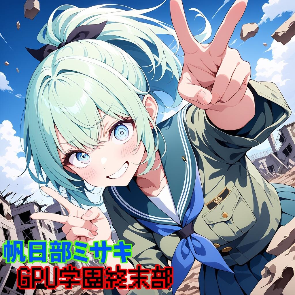 小説『帆日部ミサキ/GPU学園 終末部』【ニャンノ世界】