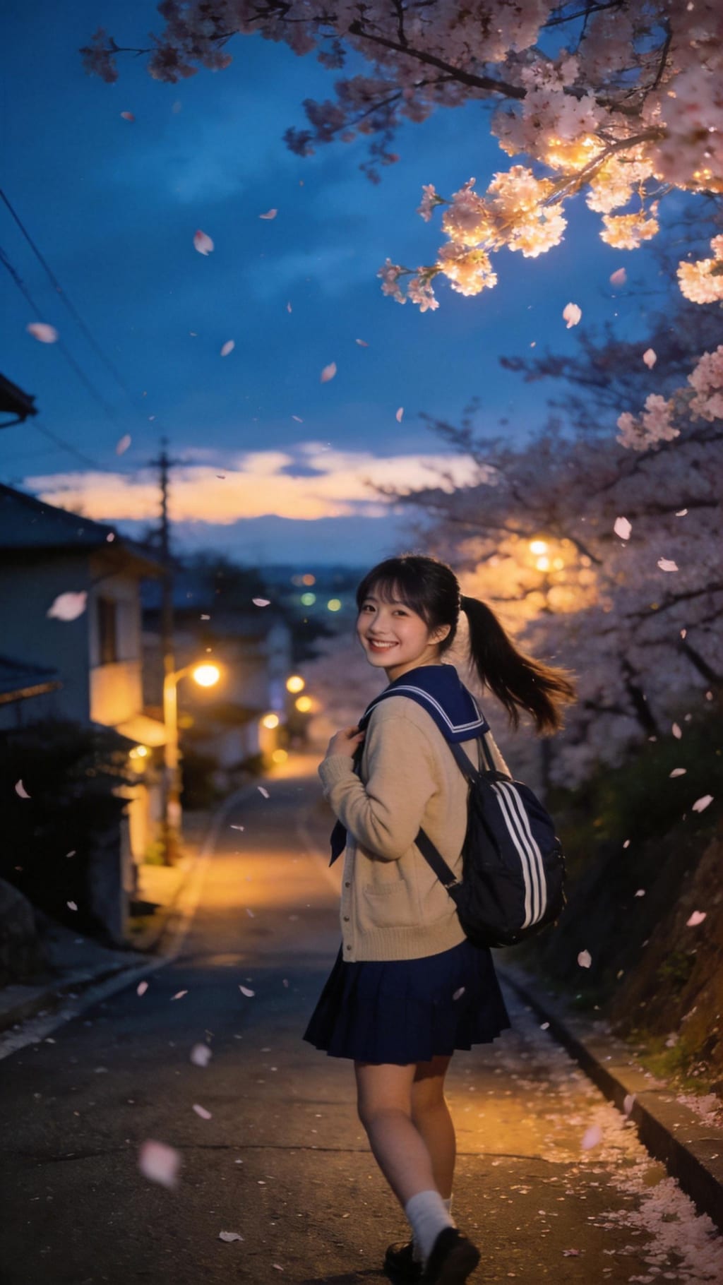 Dancing Through Cherry Blossoms