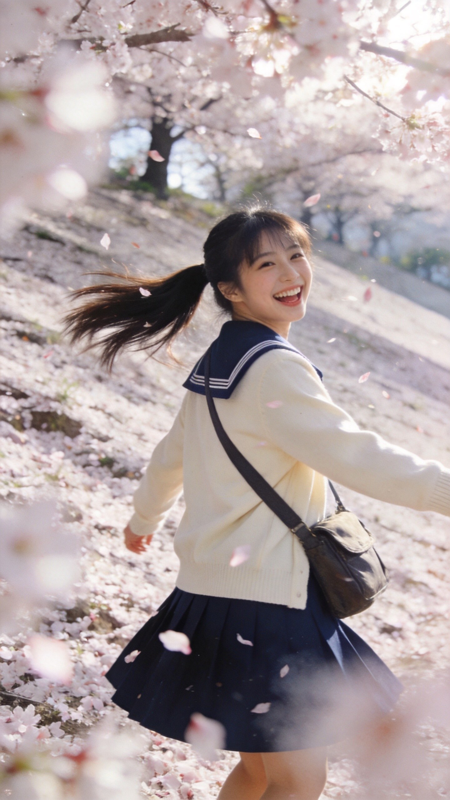 Dancing Through Cherry Blossoms