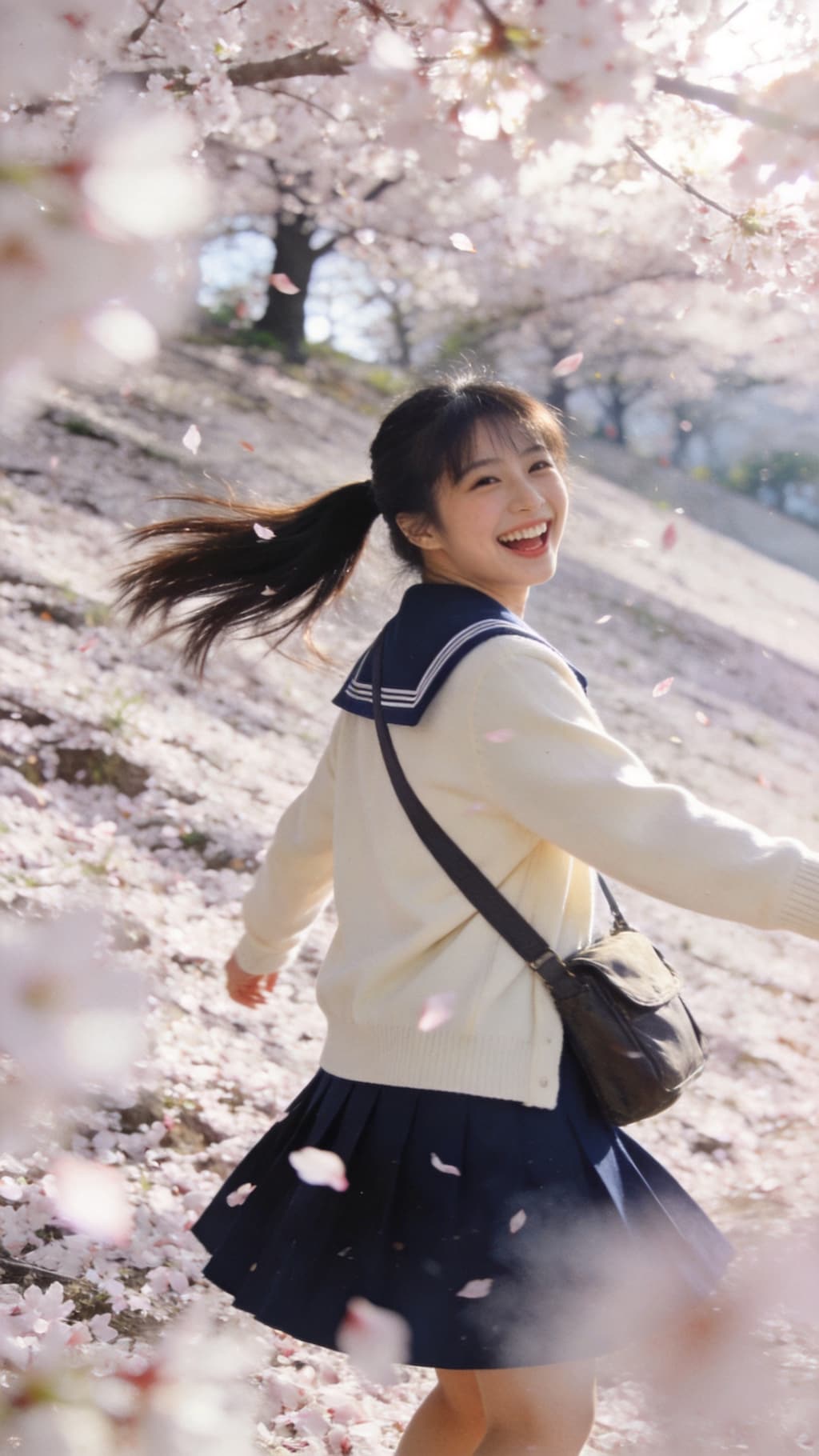 Dancing Through Cherry Blossoms