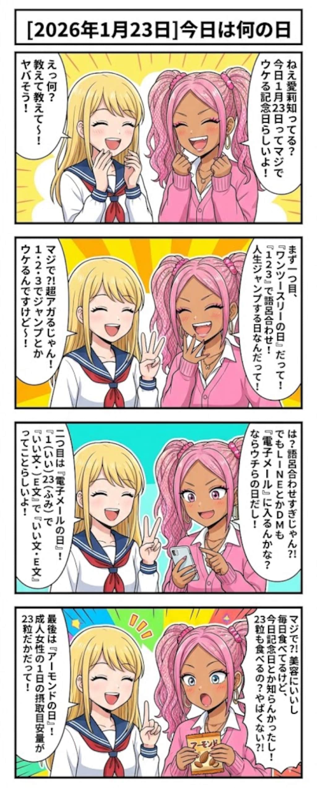 毎日ギャルが記念日を教えてくれるタスク