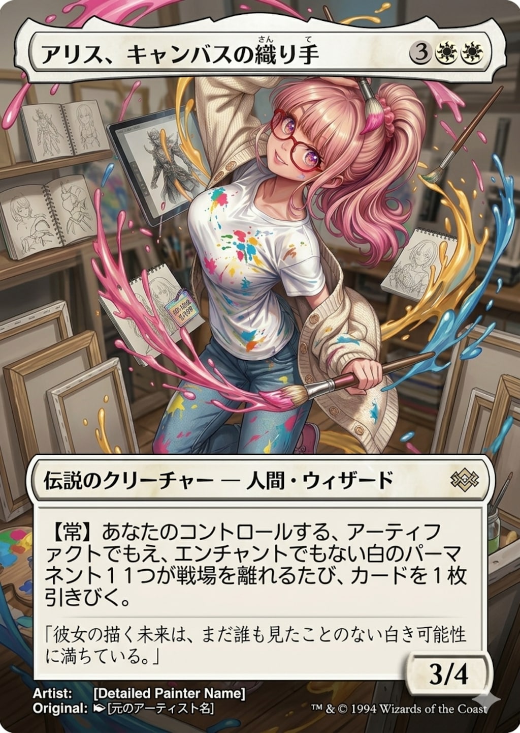 MTG風 スタッフちゃん