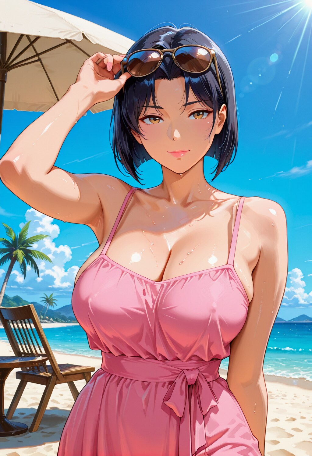 美人上司との休日