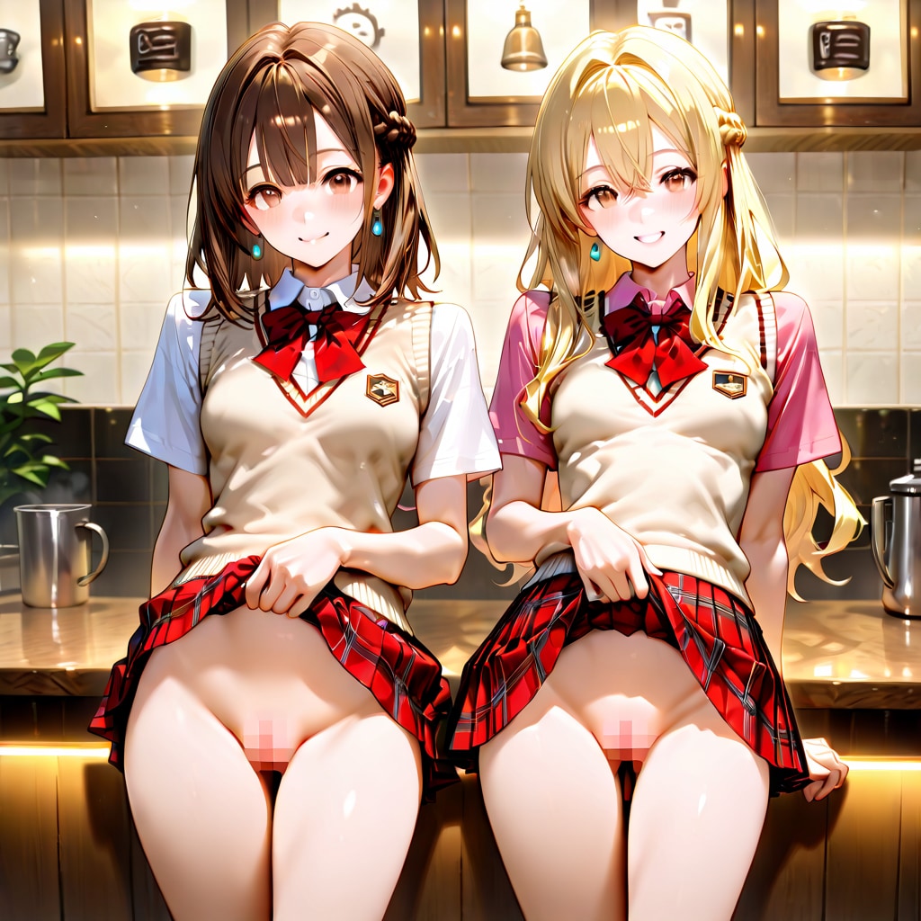 澪奈 & 歩美 Summer Uniform R18 (1)