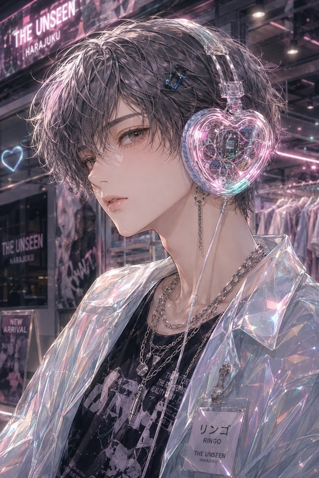 ハートのヘッドフォン♡