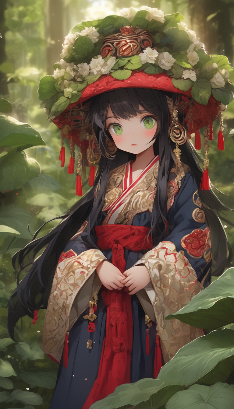 森姫：豊かな森にいると言われる緑の姫 | の人気AIイラスト・グラビア