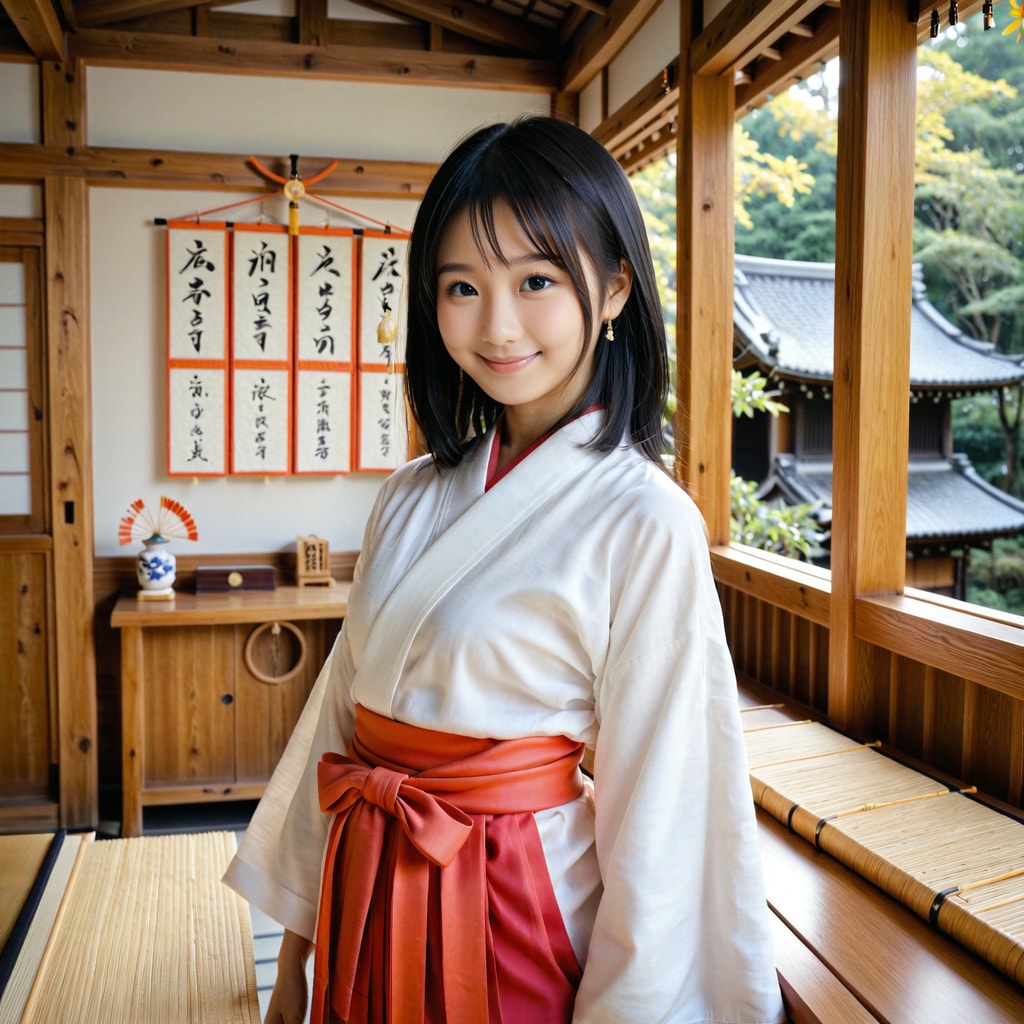 今日は巫女さん