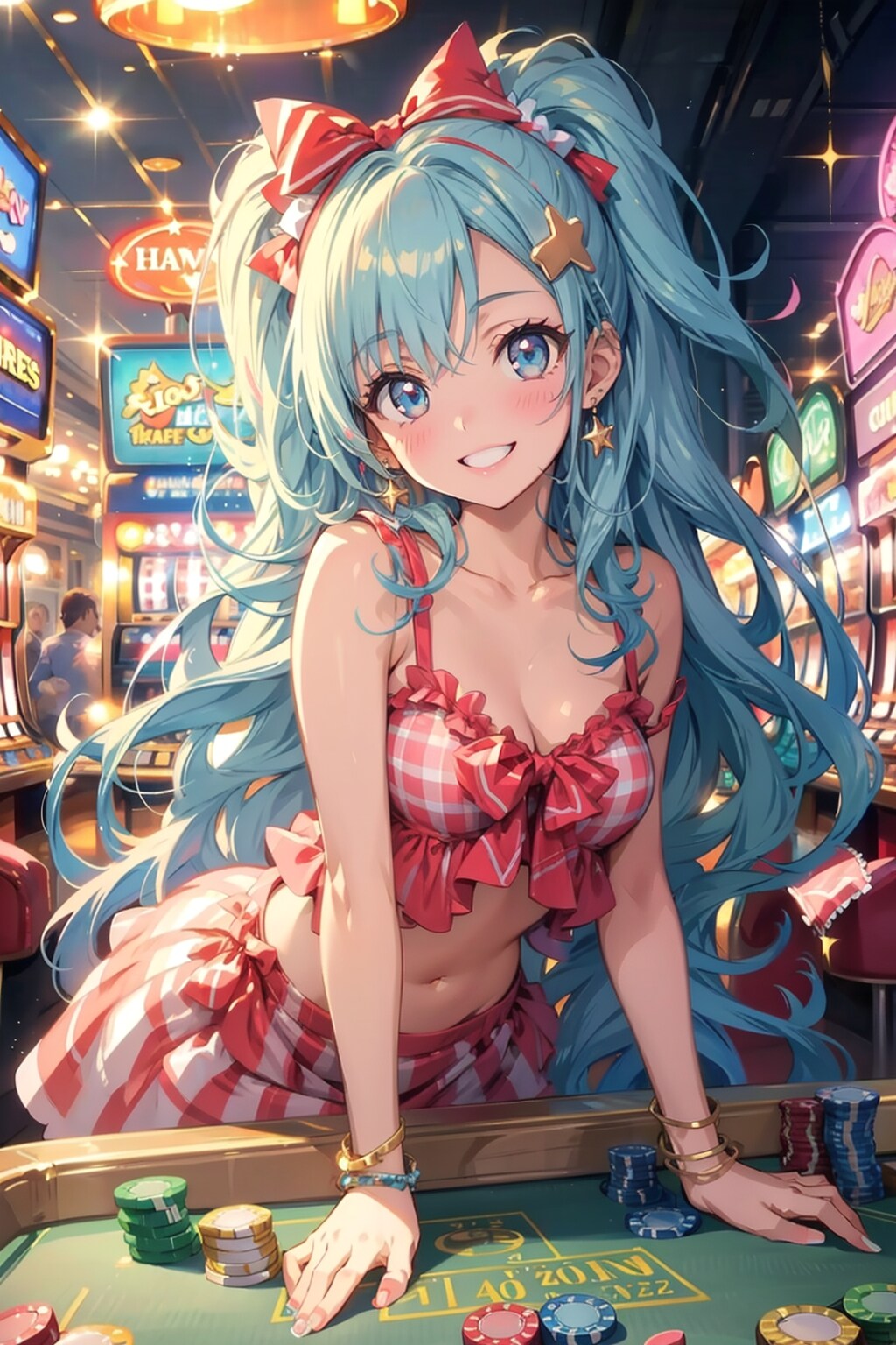 ベガスガールの青髪ちゃん