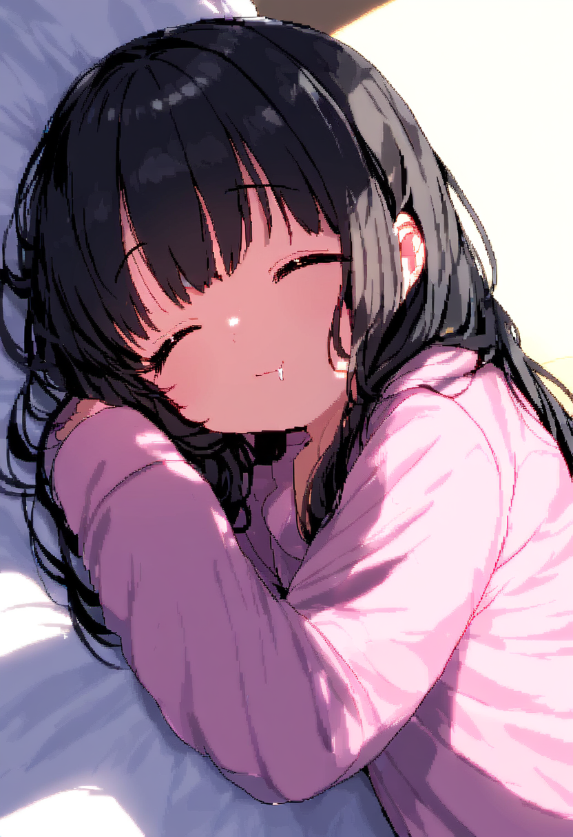気持ちよく眠る女の子