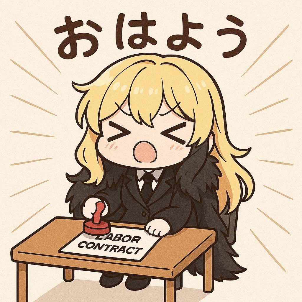 書類判子押しとエリザベス