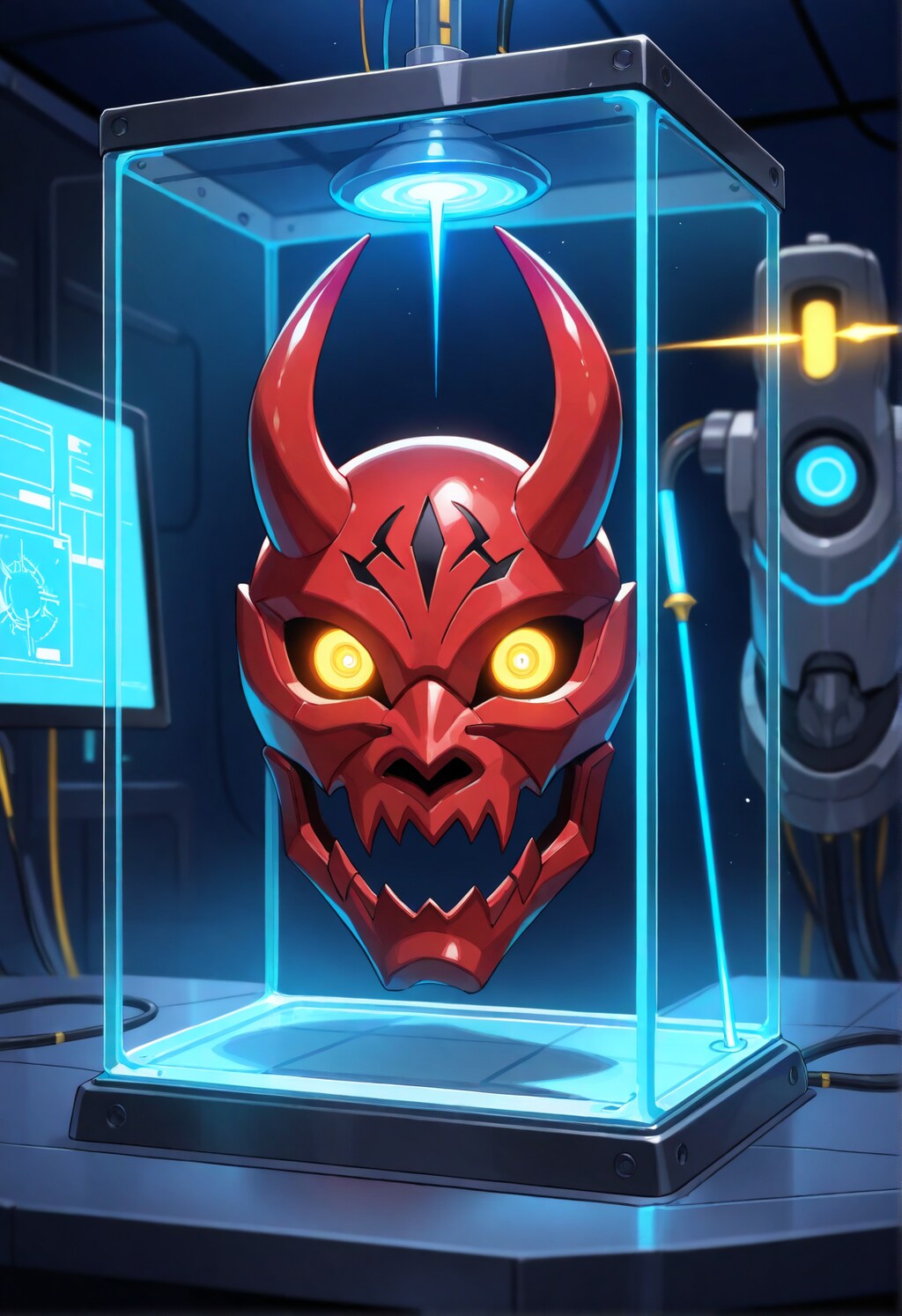 魔樹素材のお面。