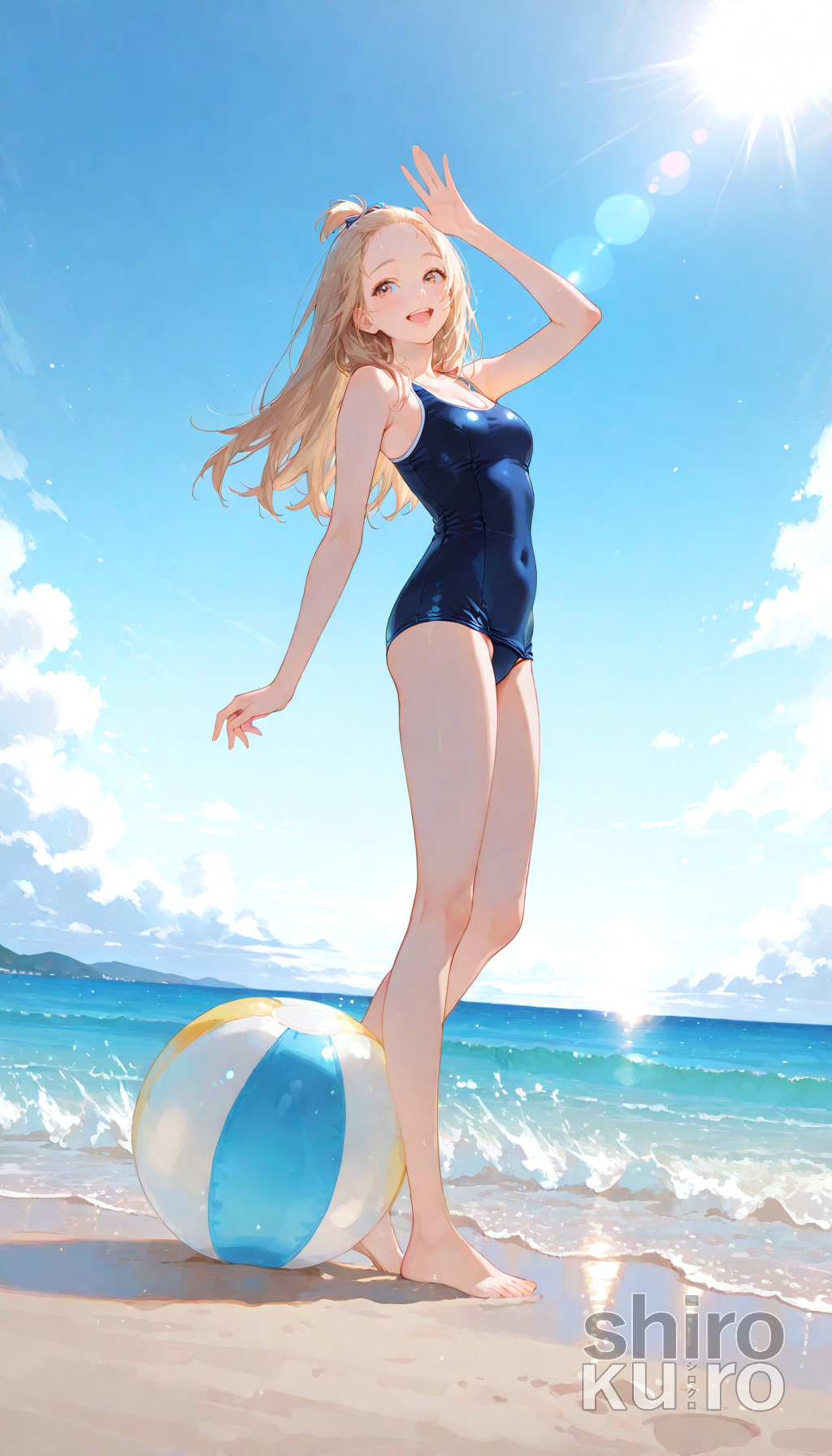 ただひたすらにスク水花蓮ちゃん