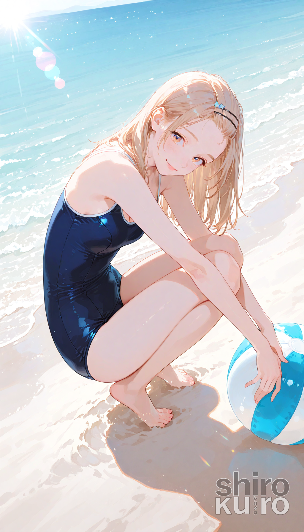 ただひたすらにスク水花蓮ちゃん
