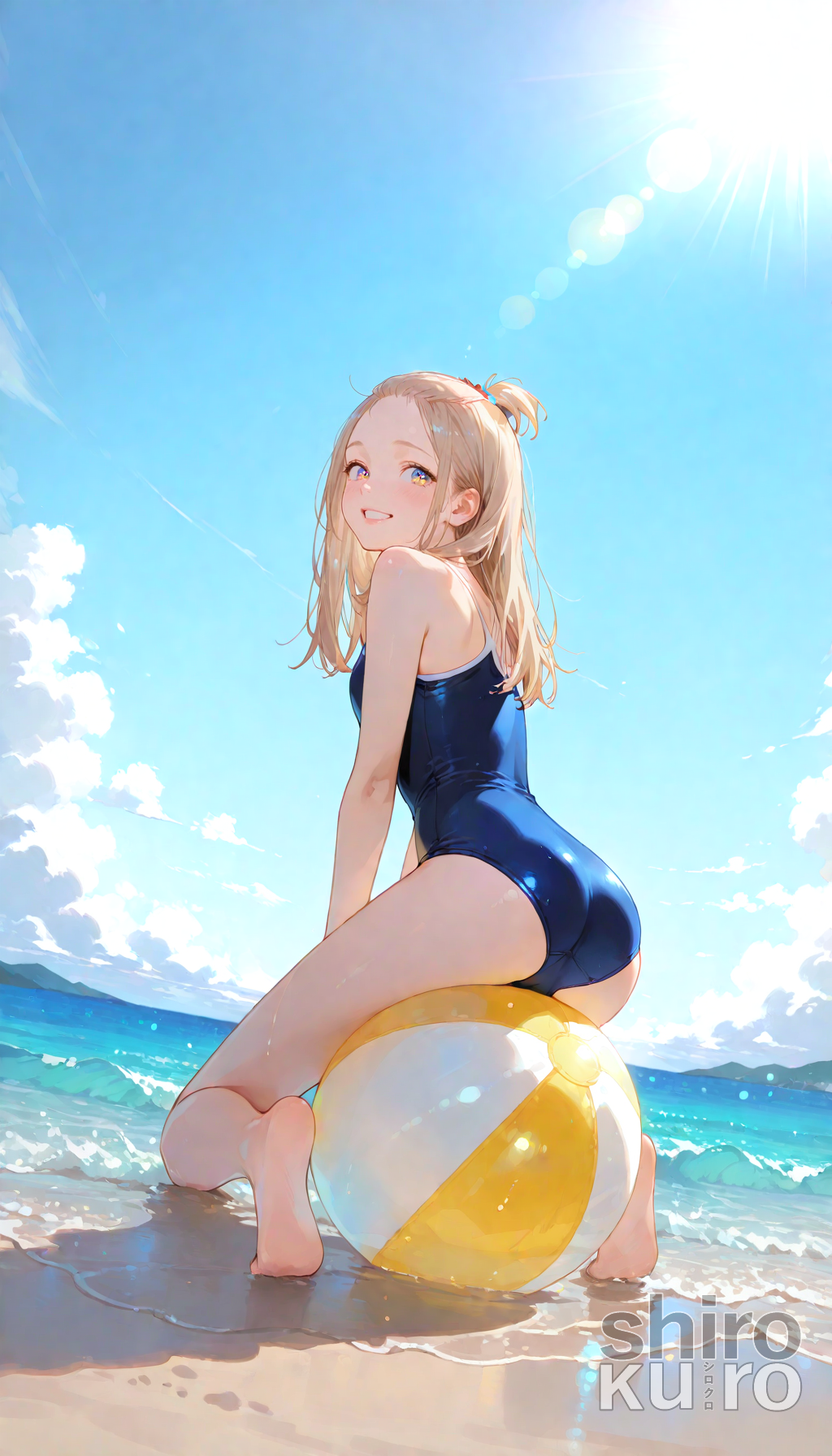 ただひたすらにスク水花蓮ちゃん
