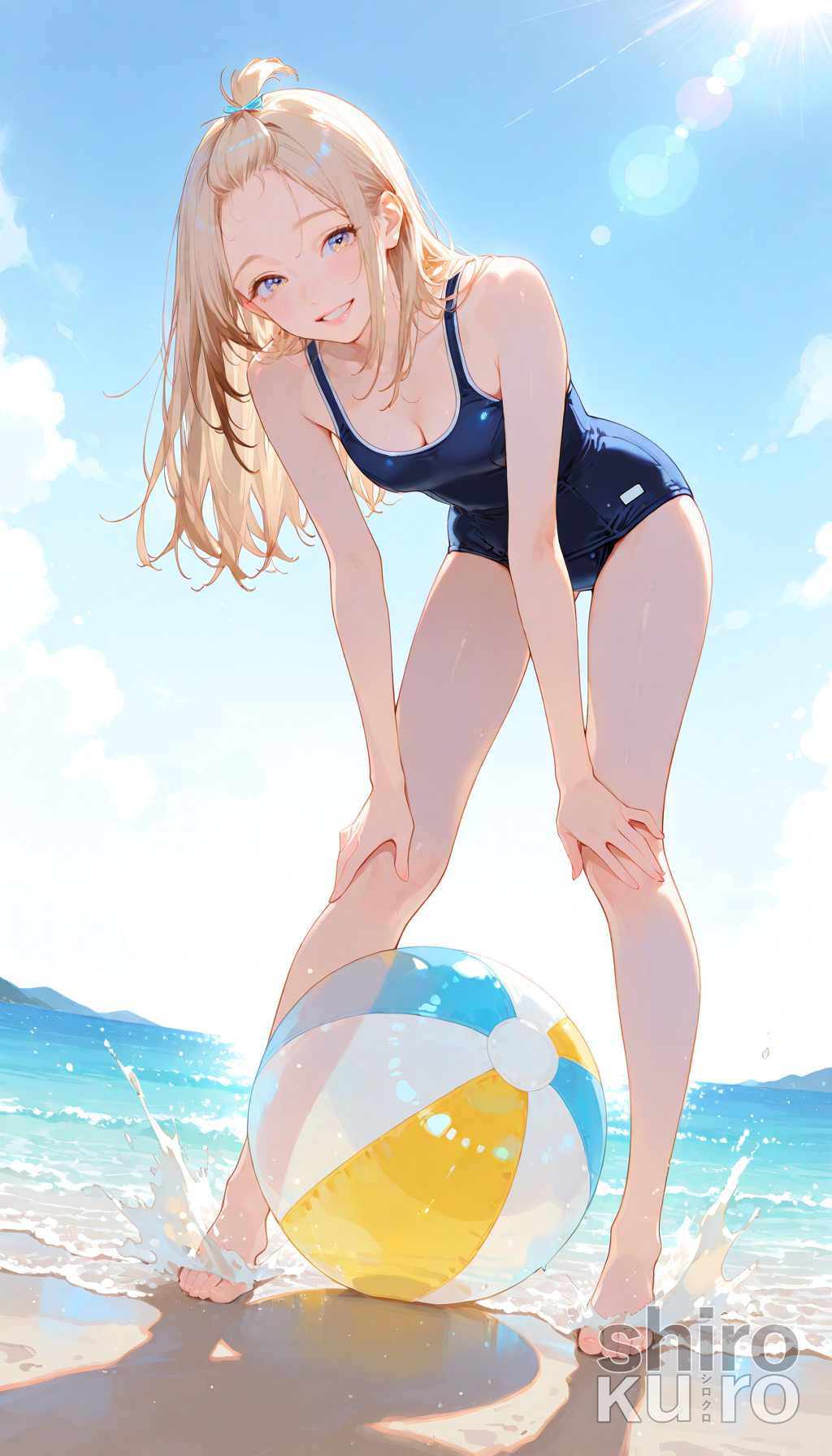ただひたすらにスク水花蓮ちゃん