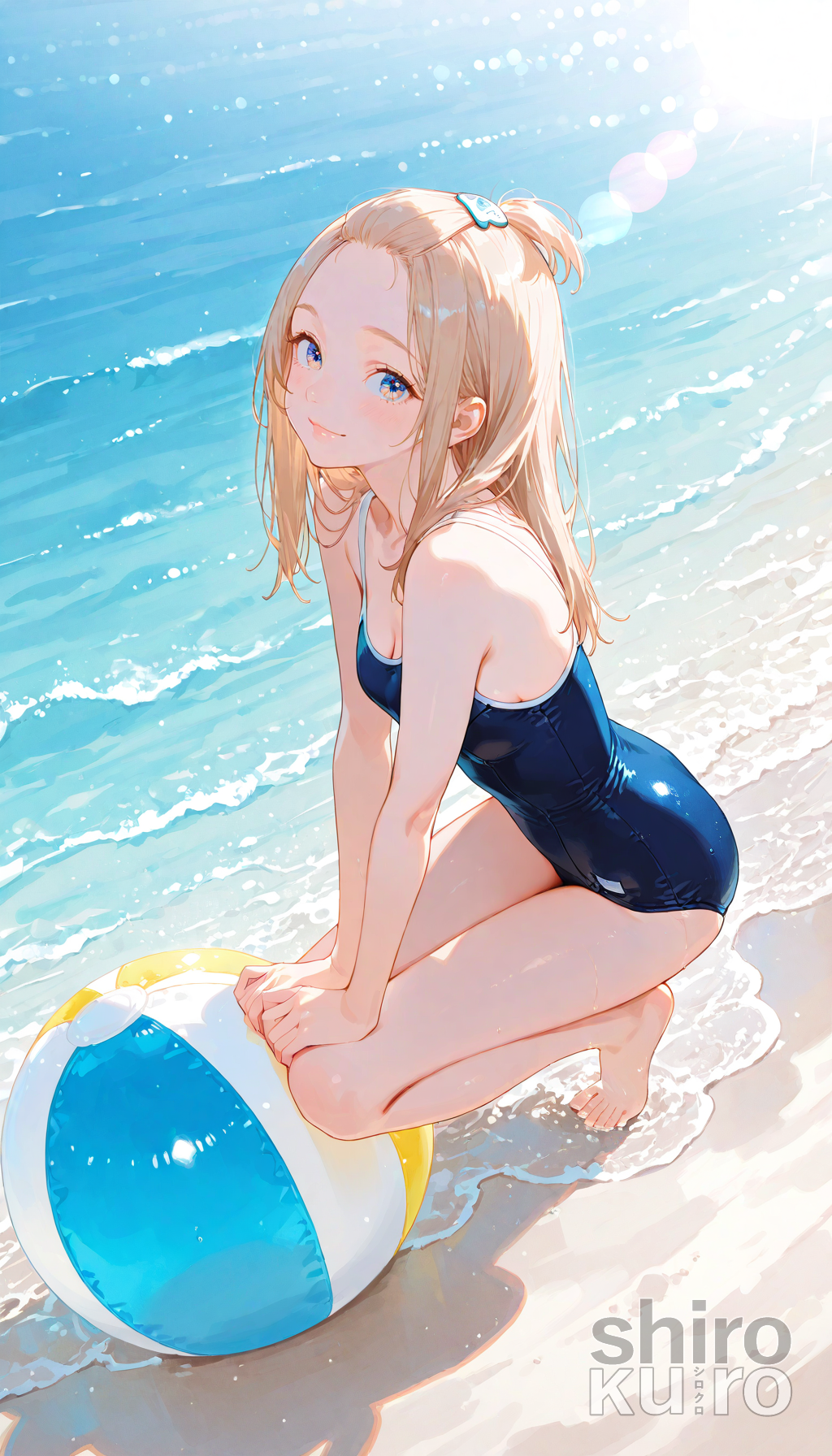 ただひたすらにスク水花蓮ちゃん