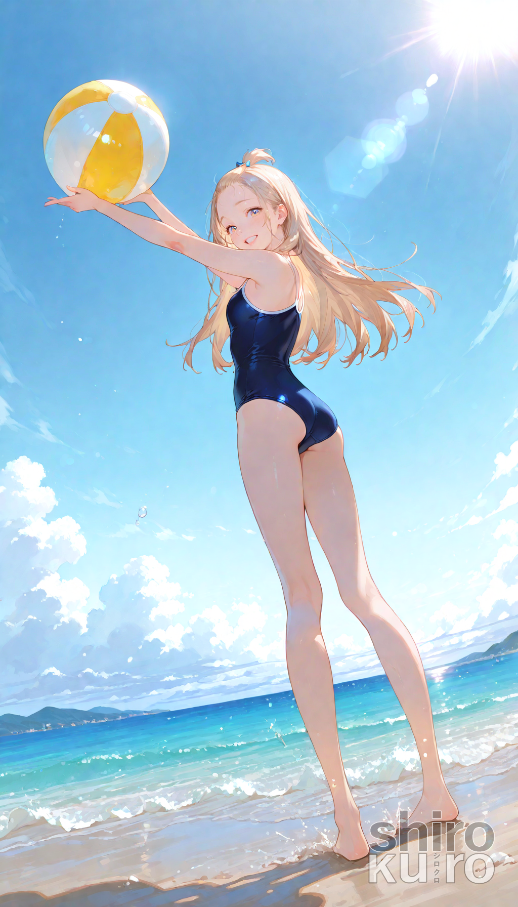 ただひたすらにスク水花蓮ちゃん