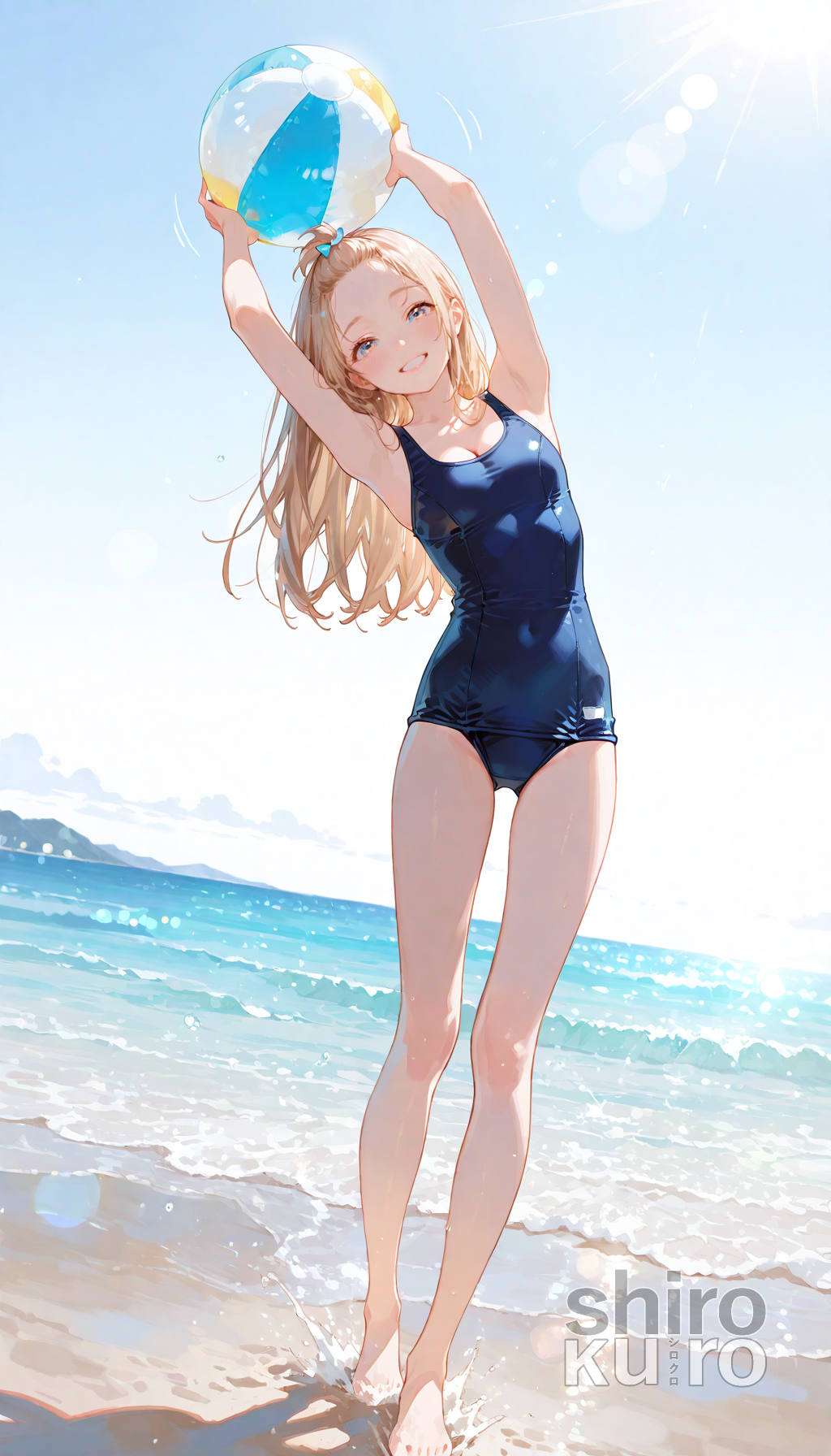 ただひたすらにスク水花蓮ちゃん