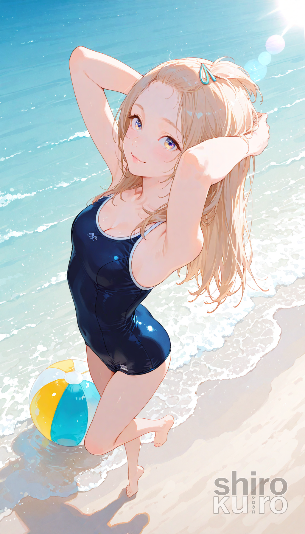 ただひたすらにスク水花蓮ちゃん