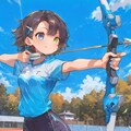 厨二系アーチェリー部員 2枚目