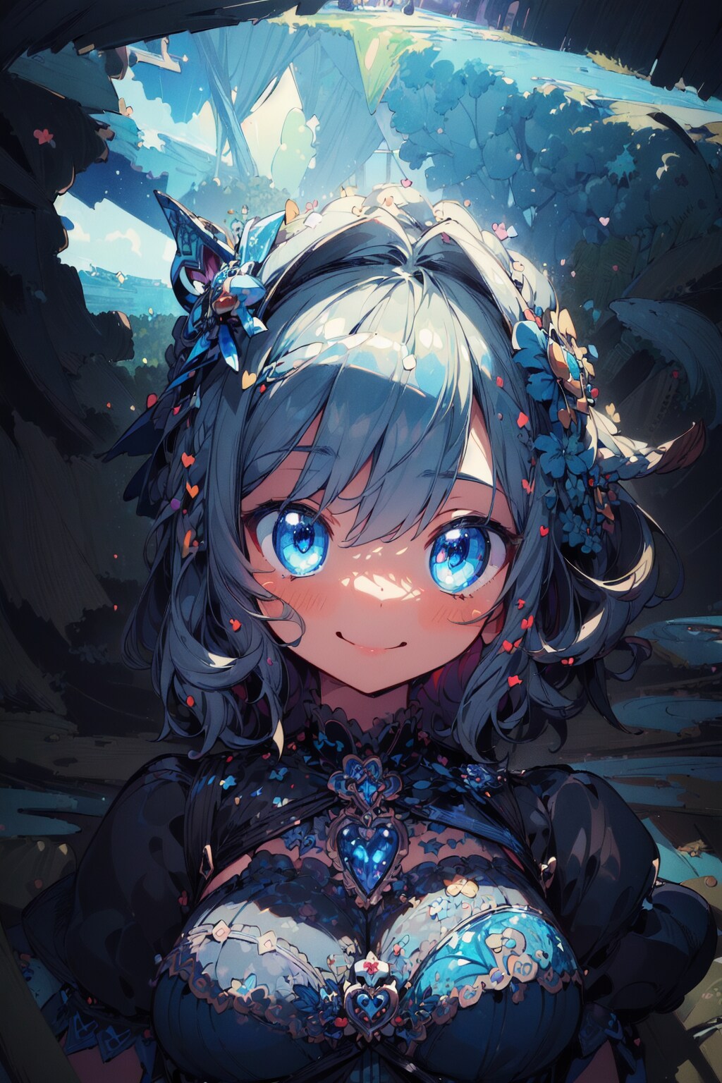 紺碧の中で