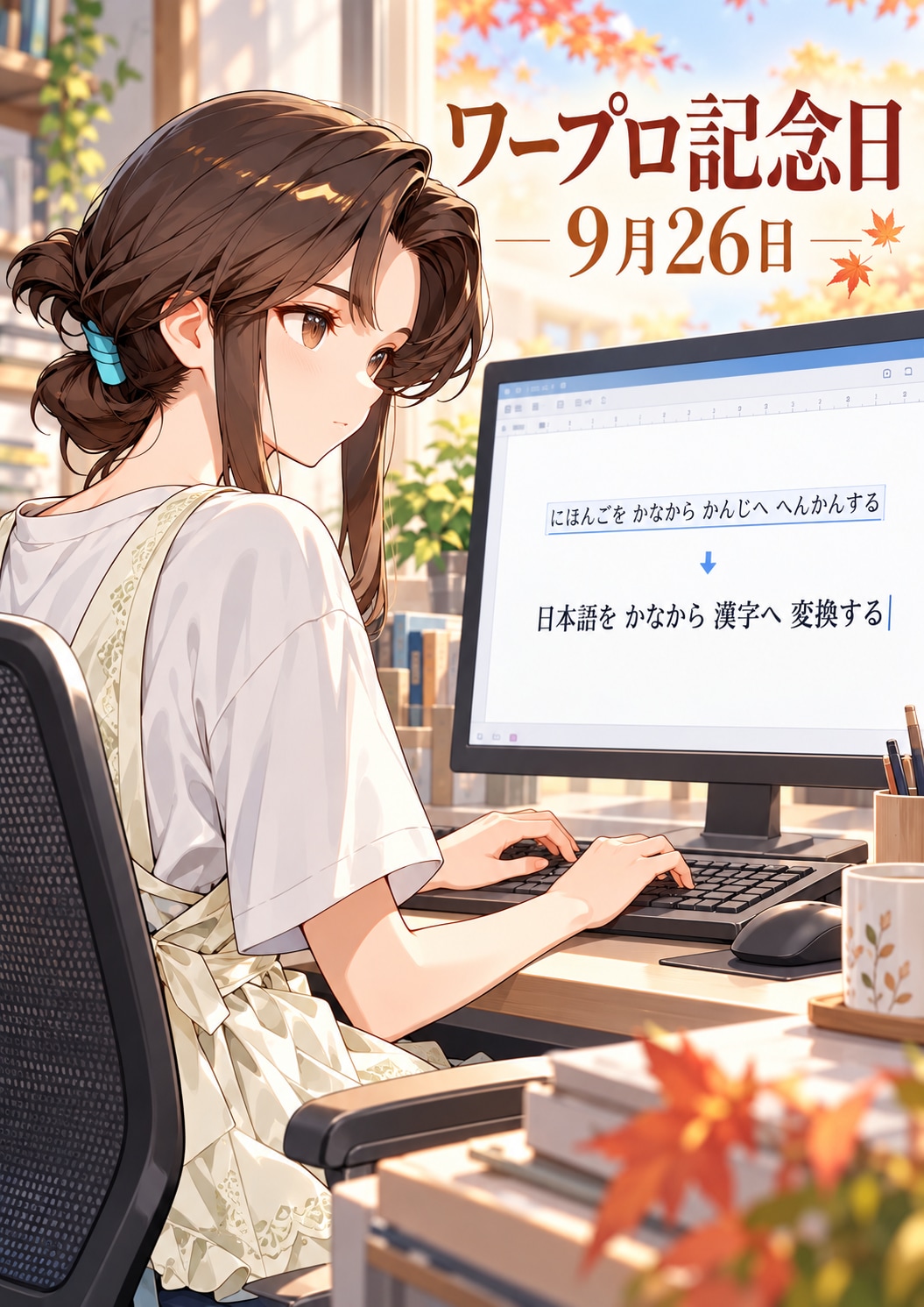 [今日は何の日 9/26] ワープロ記念日 | の人気AIイラスト・グラビア