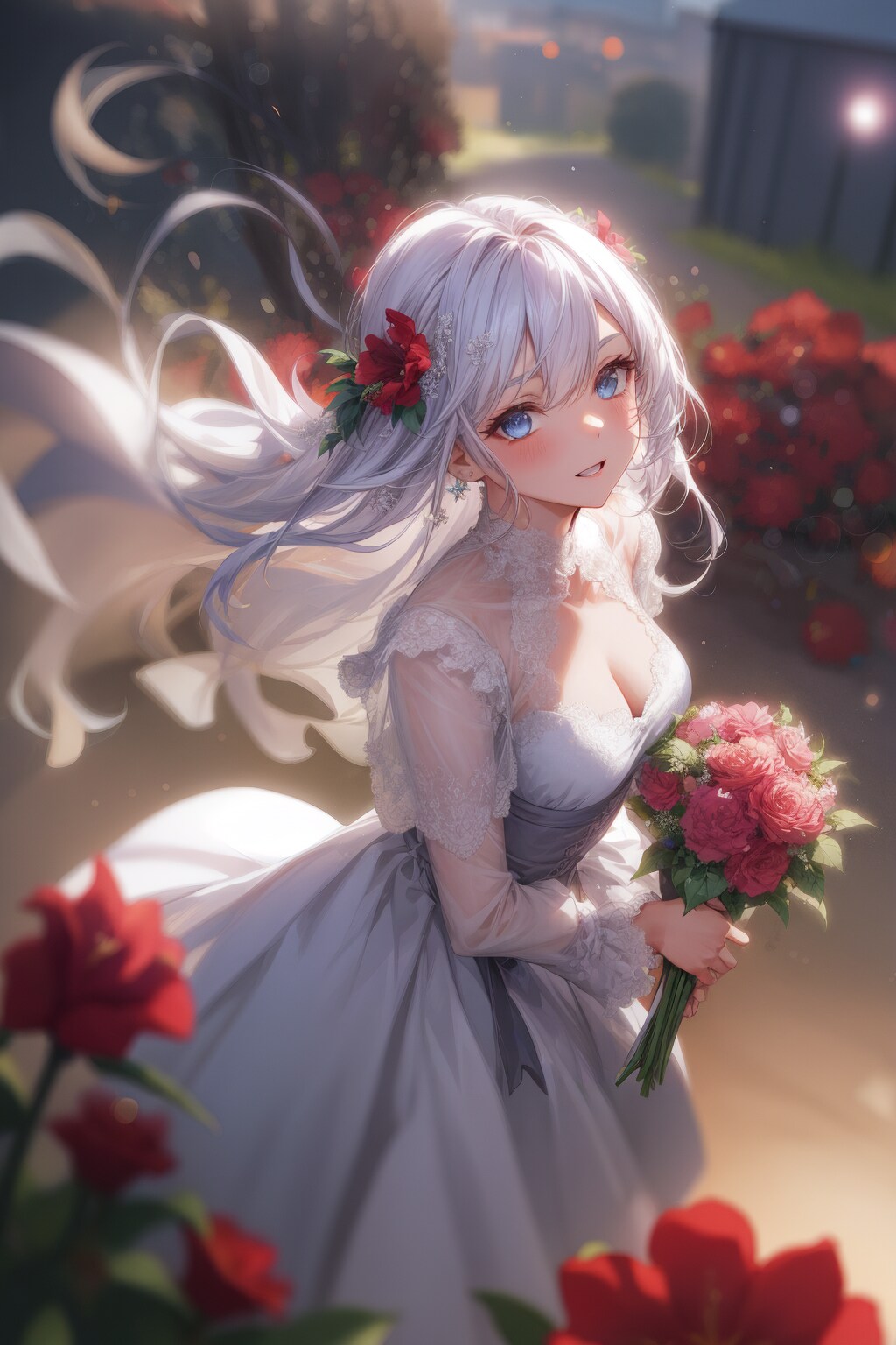 夕に微笑む