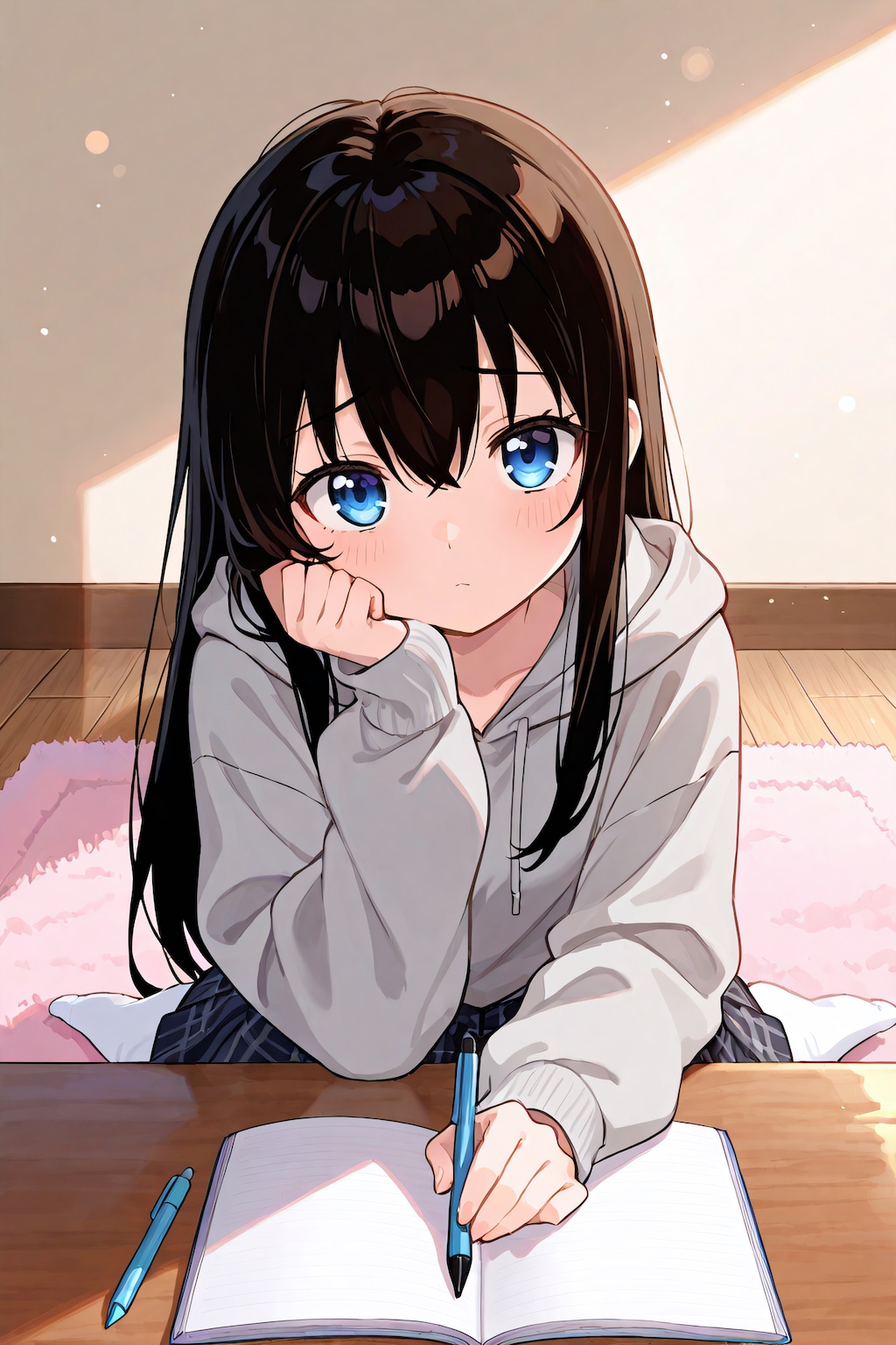 黒髪ちゃん勉強中