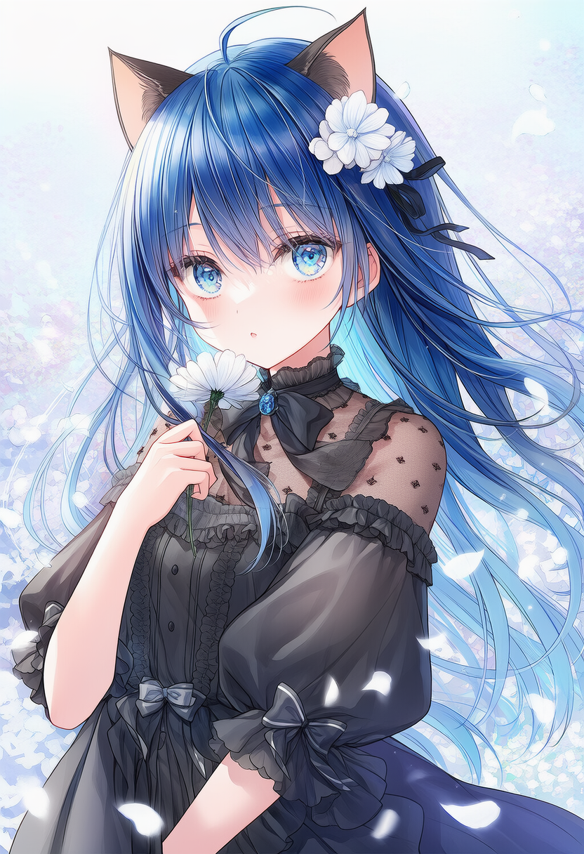 ゴスロリ服の猫耳 | の人気AIイラスト・グラビア