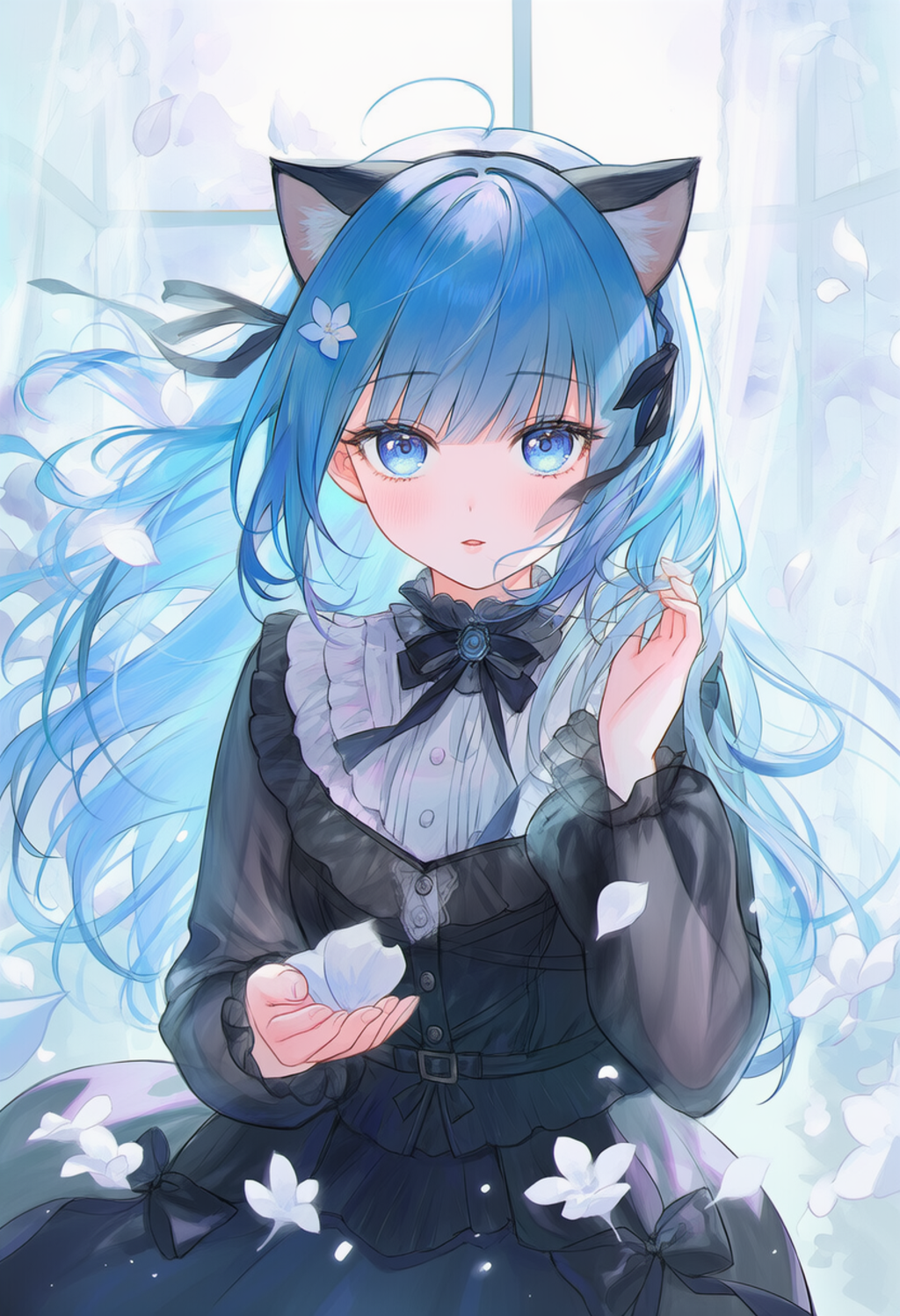 ゴスロリ服の猫耳