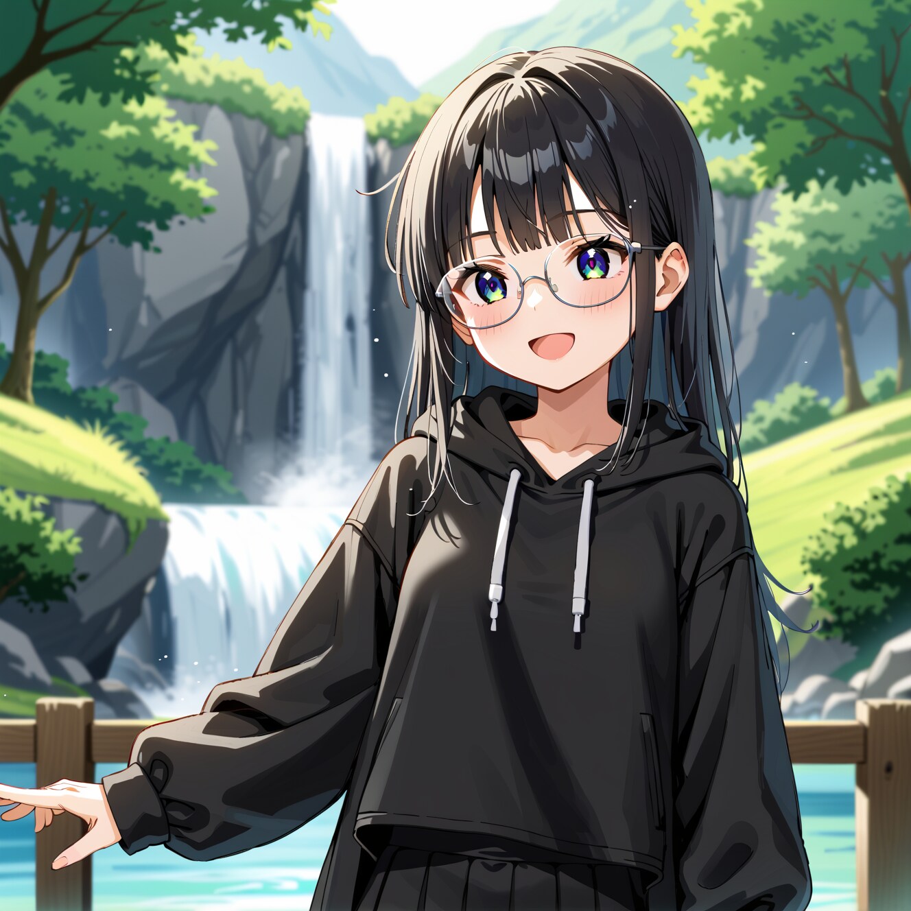 先生と二人で来ました。