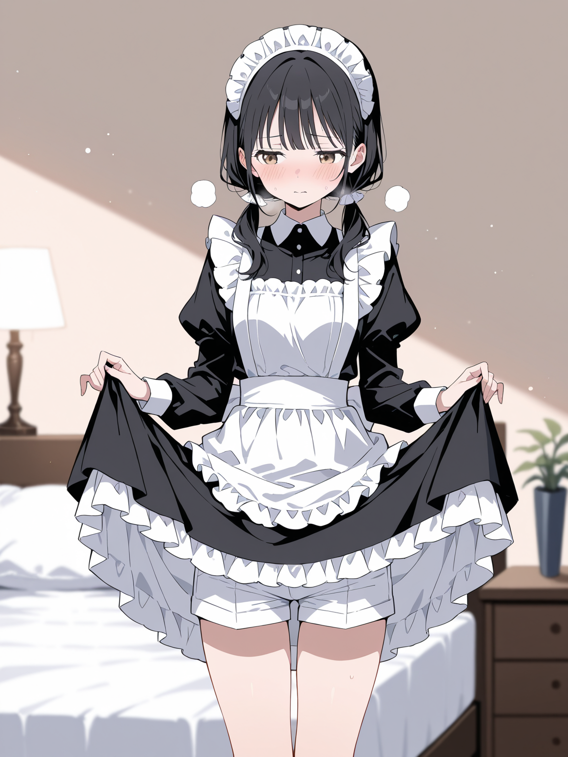 ご主人様、こんな格好お許しください。 | の人気AIイラスト・グラビア