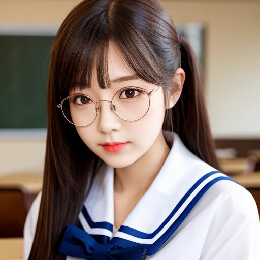 眼鏡っ娘（20251122）D | の人気AIイラスト・グラビア