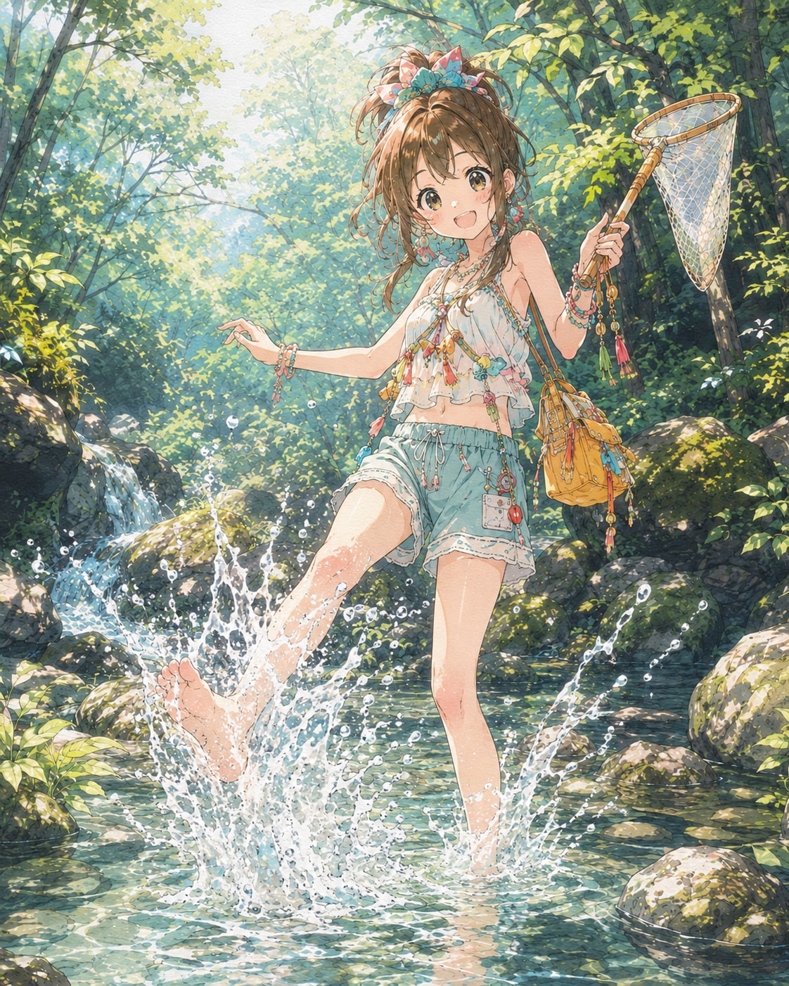 川遊び