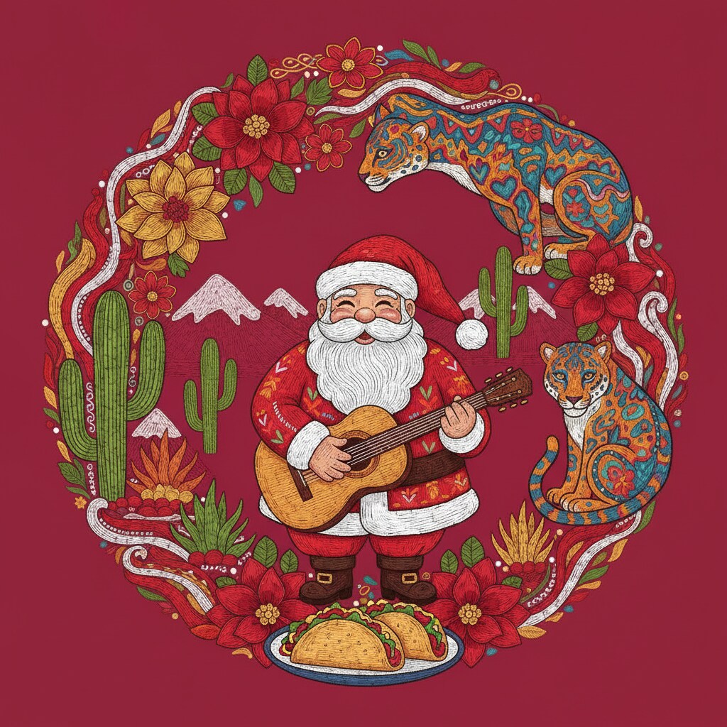 メキシコＢ×Christmasリース①