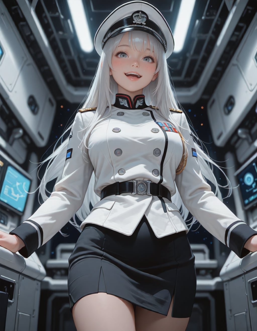 宇宙戦艦の指揮官
