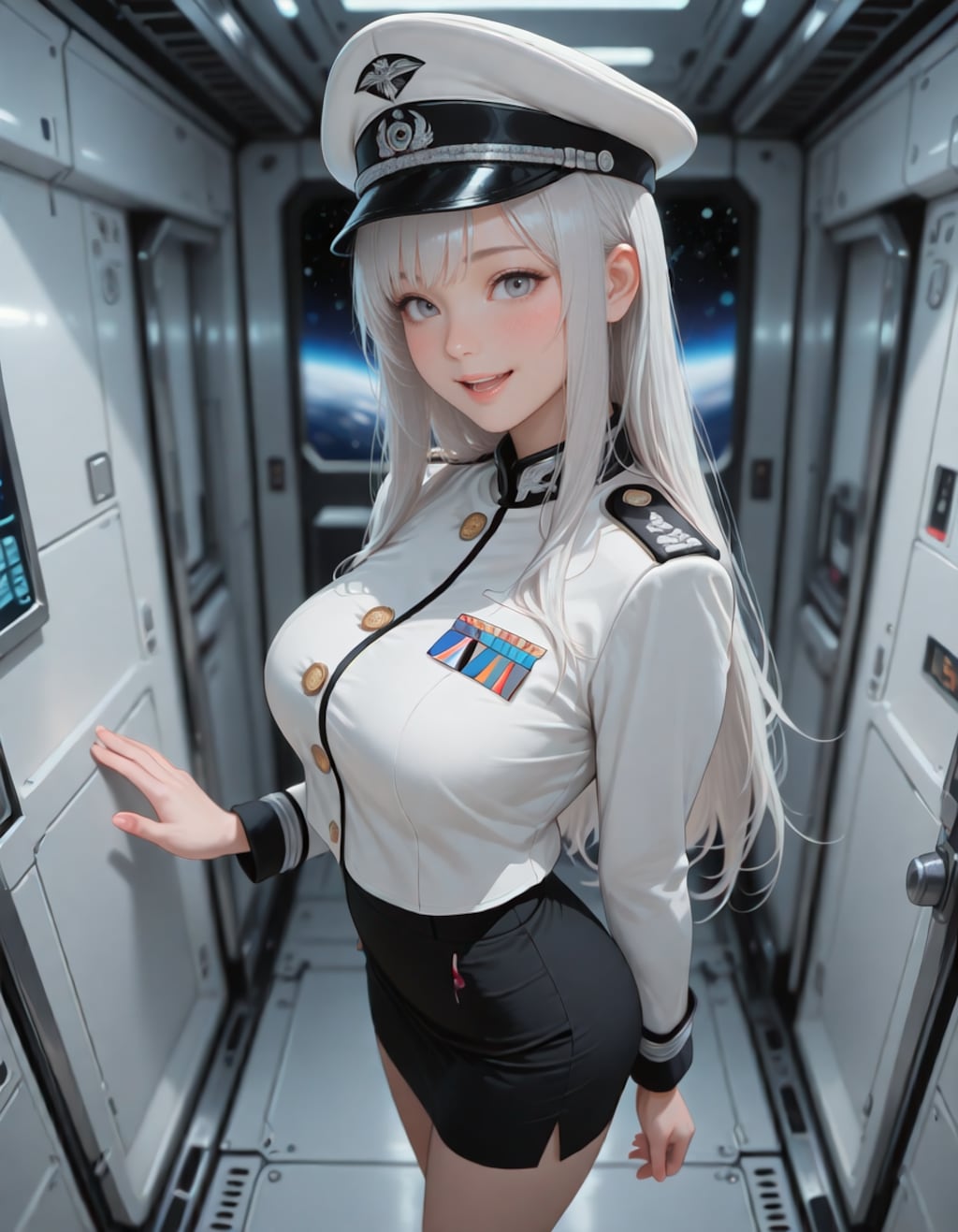 宇宙戦艦の指揮官