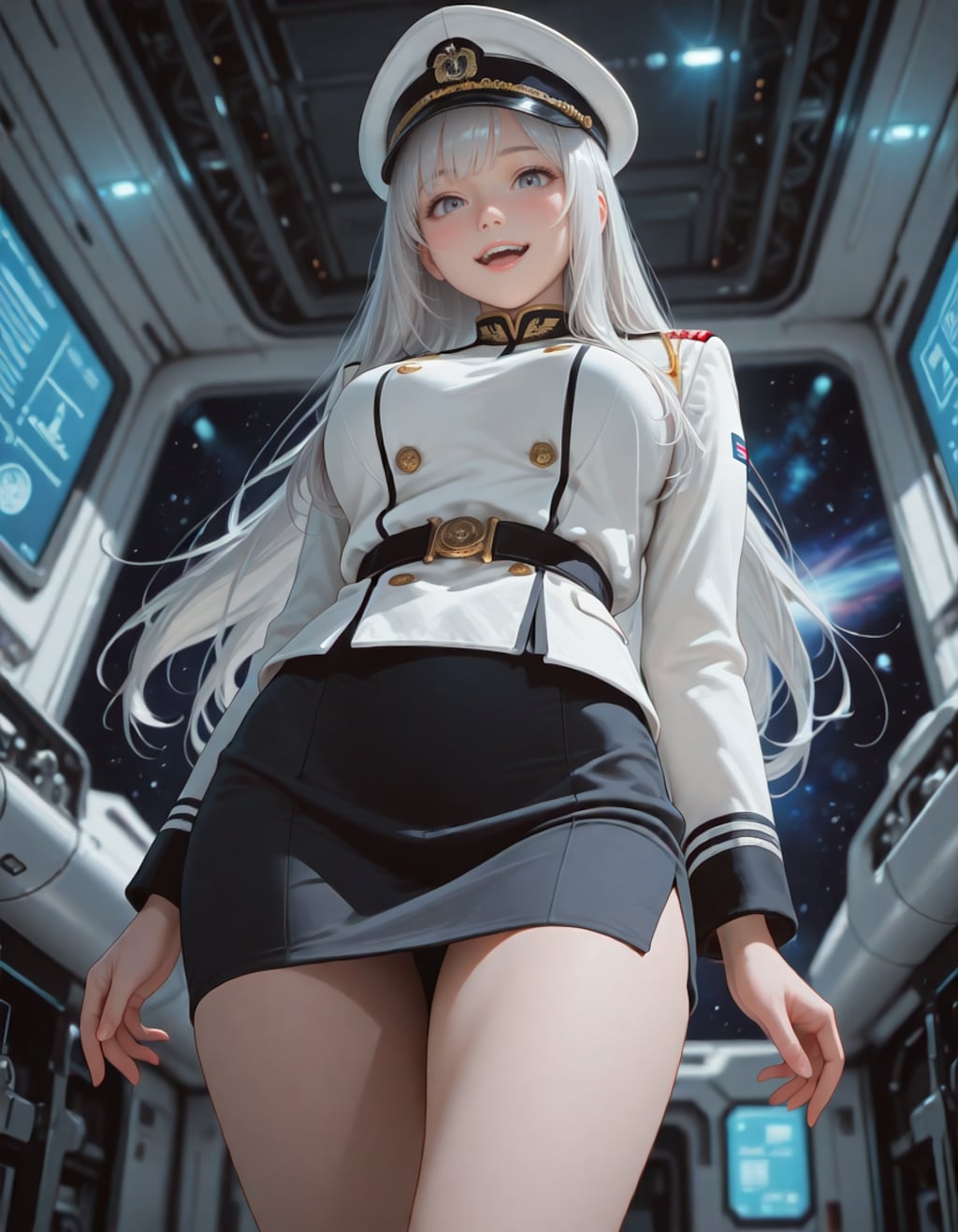 宇宙戦艦の指揮官