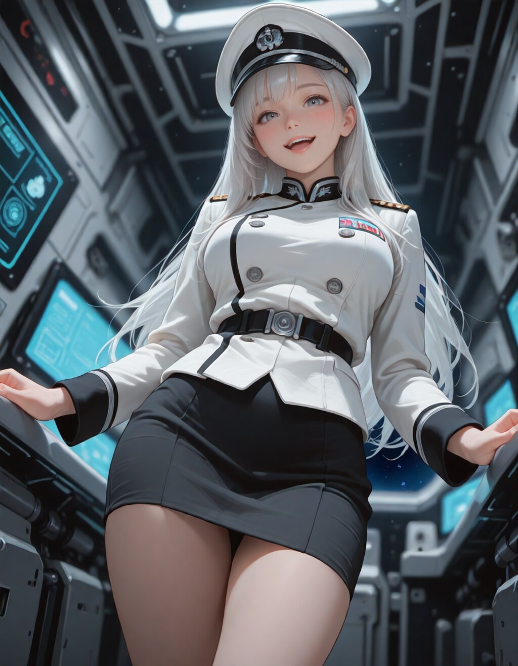 宇宙戦艦の指揮官