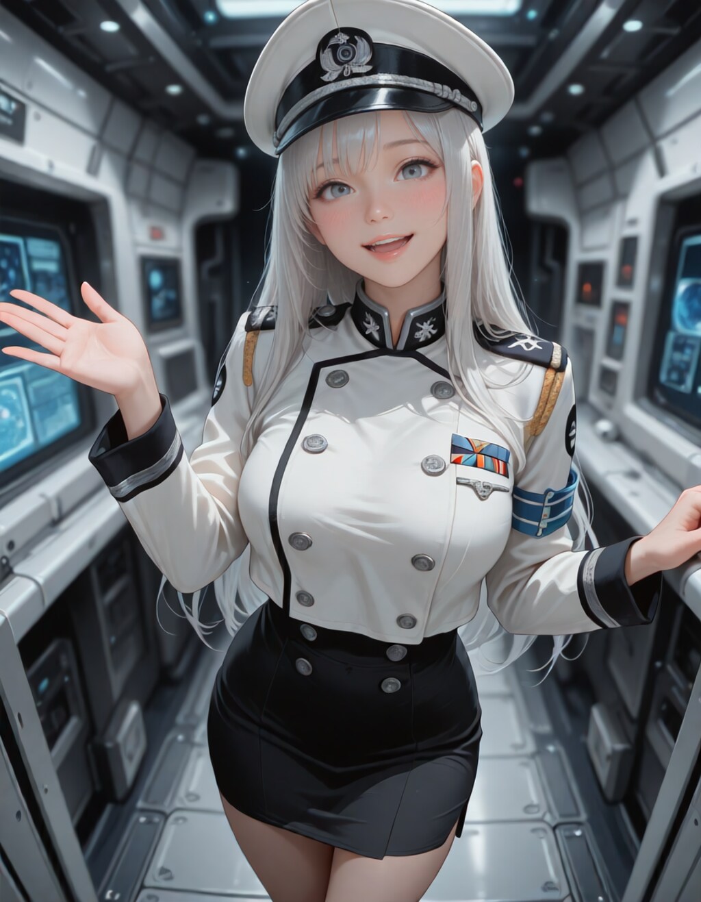 宇宙戦艦の指揮官
